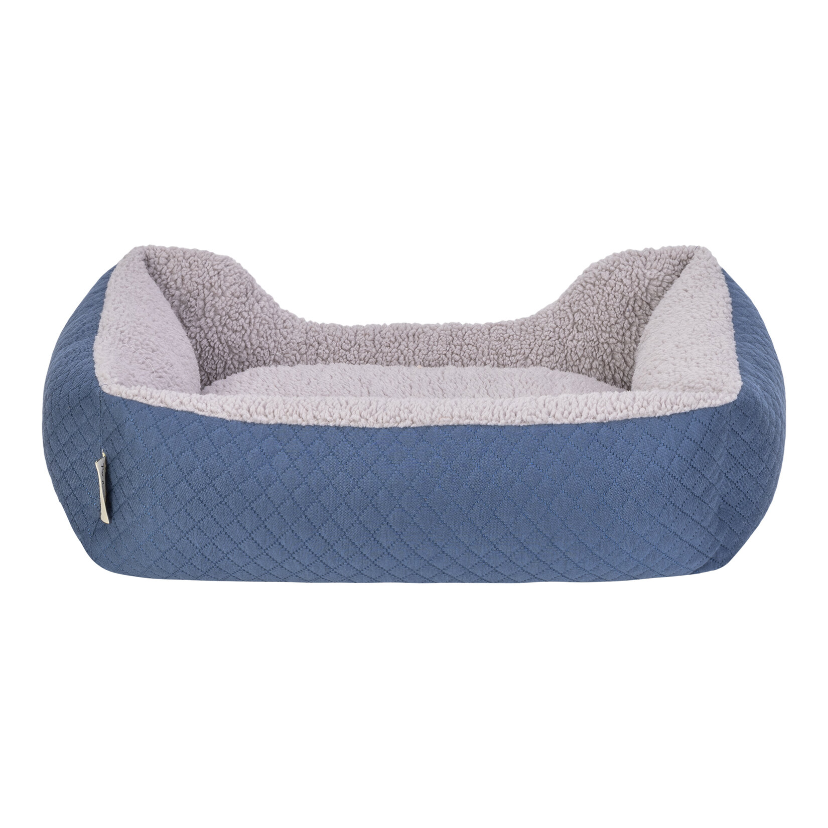 Pet Comfort Bravoduo Kedi - Köpek Yatak Mavi / Gri Peluş S - Görsel 3