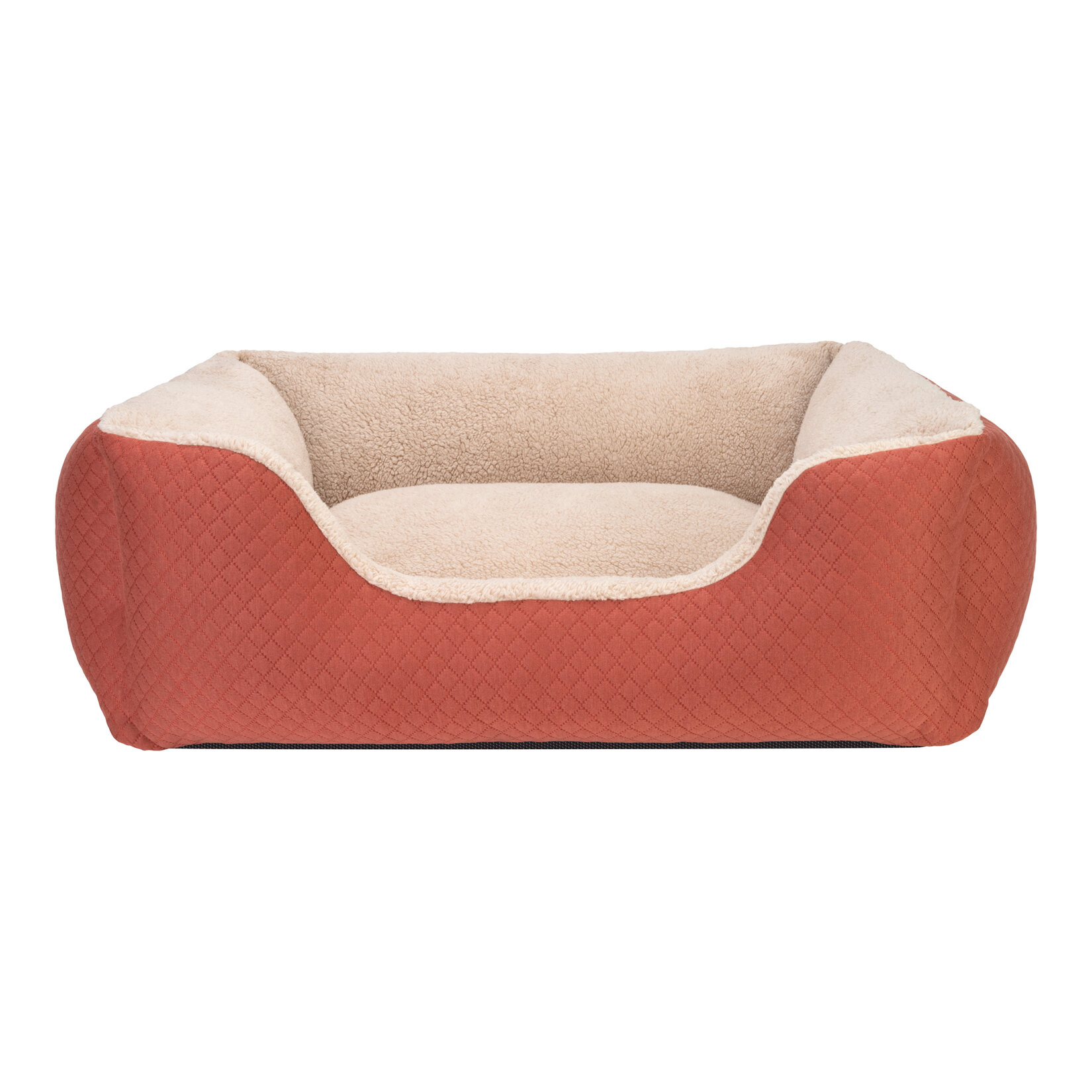 Pet Comfort Echo Köpek Yatak Tarçın / Ecru Peluş M - Görsel 1