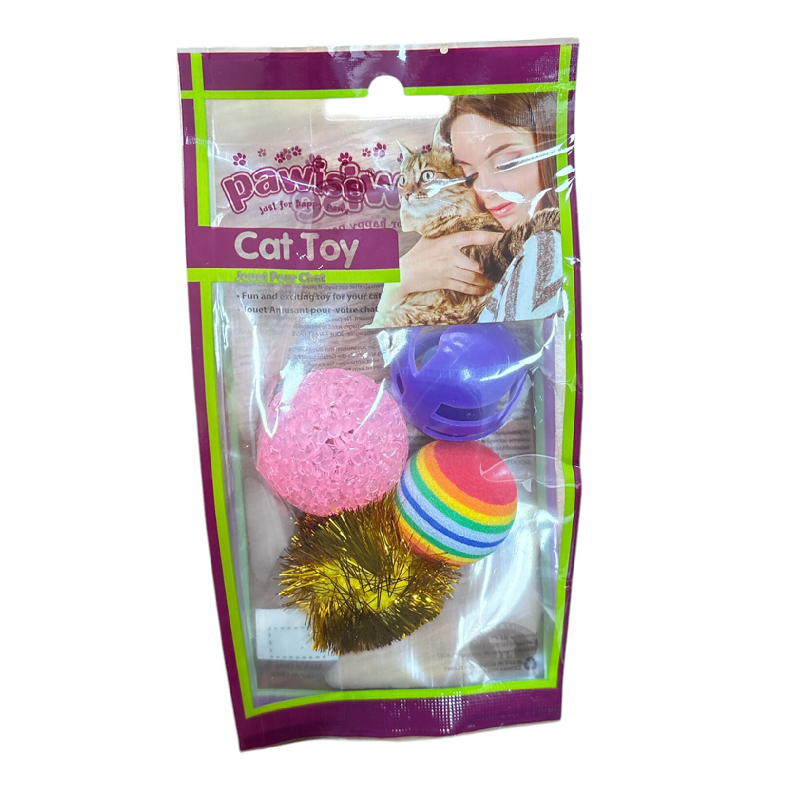 Pawise Kedi Oyuncağı Karışık 4'lü