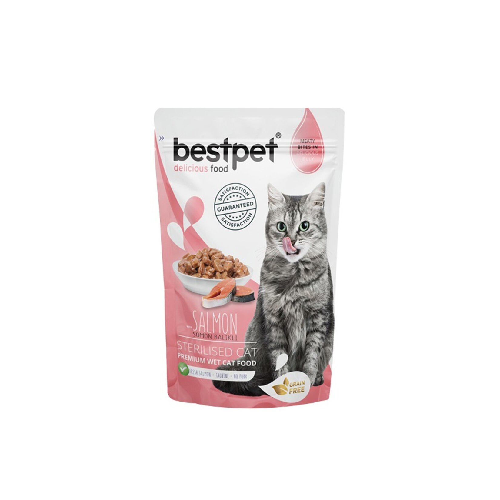 Bestpet Somonlu Kısırlaştırılmış Kedi Pouch 85 G