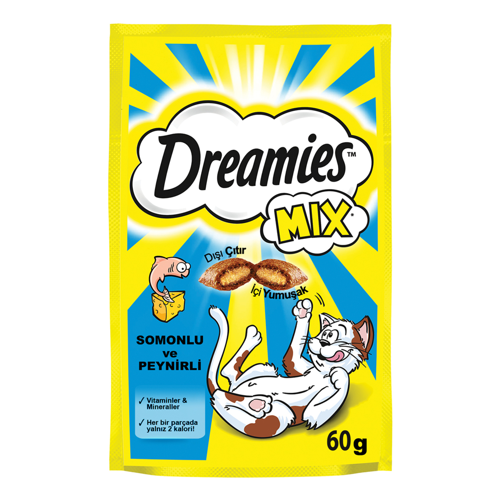 Dreamies Somonlu ve Peynirli Kedi Ödül Maması 60 G