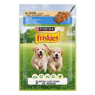 Friskies Junior Tavuk & Havuçlu Köpek Yaş Maması 85 G
