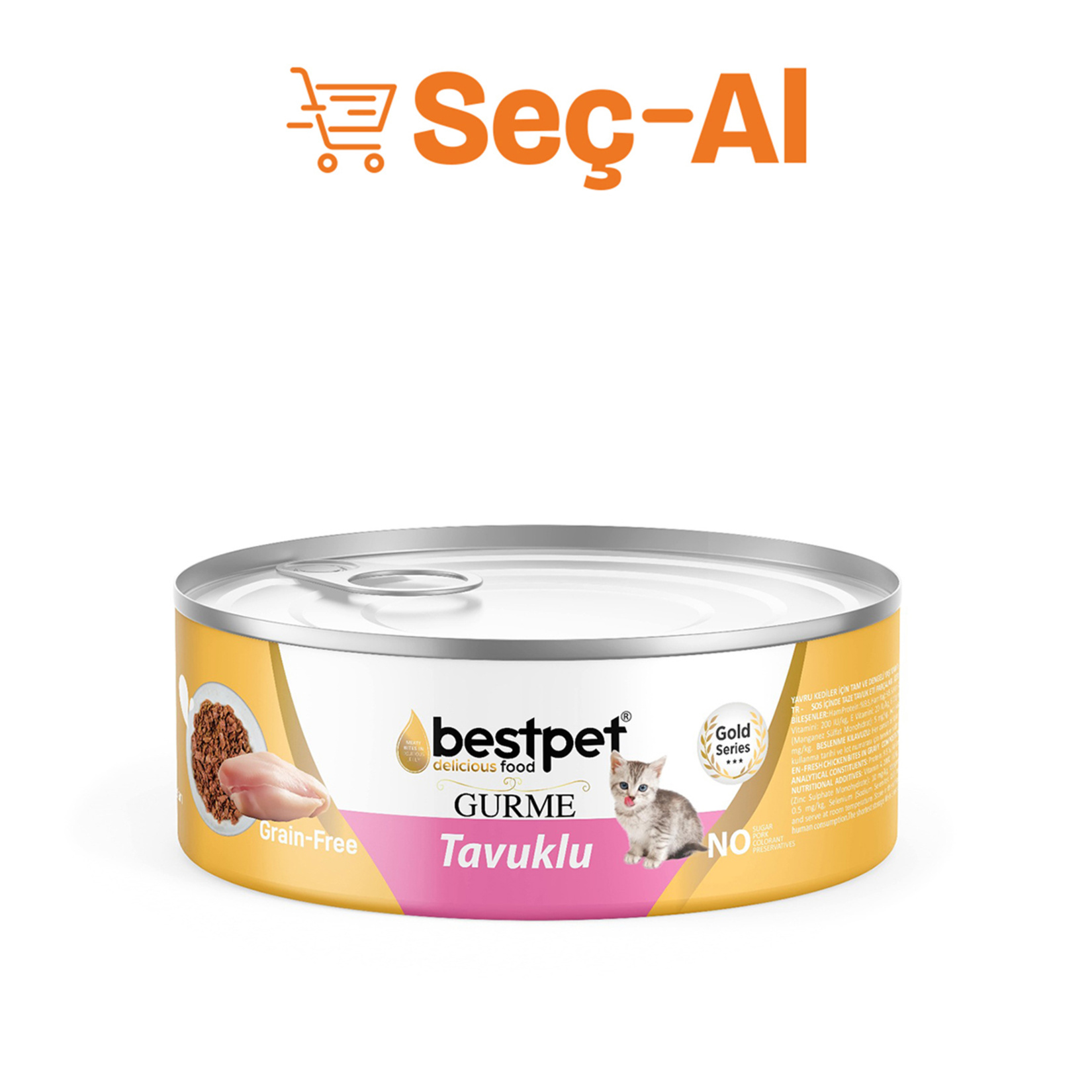 Bestpet Gurme Soslu Tavuklu Yavru Kedi Konservesi 85 G