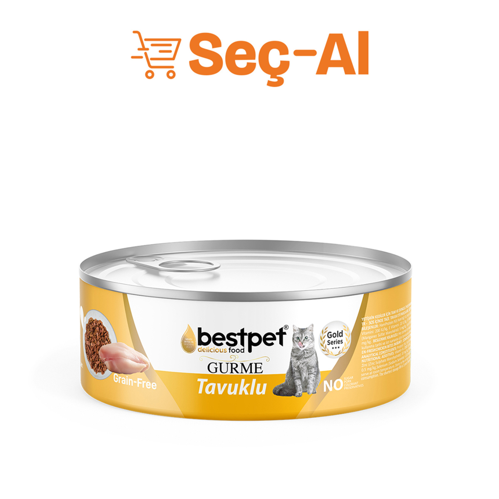 Bestpet Gurme Tavuklu Soslu Yetişkin Kedi Konservesi 85 G