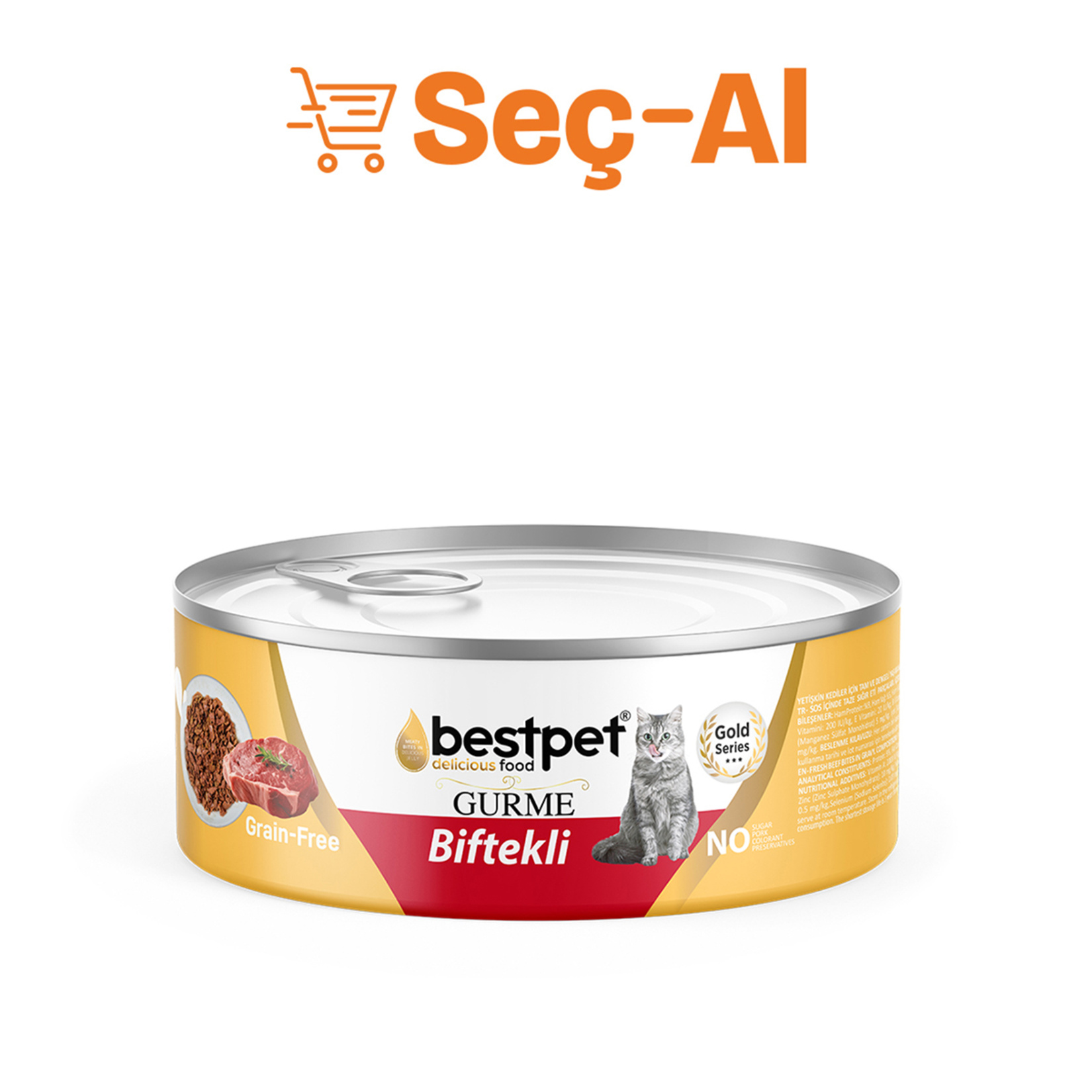 Bestpet Gurme Sığır Etli Soslu Yetişkin Kedi Konservesi 85 G