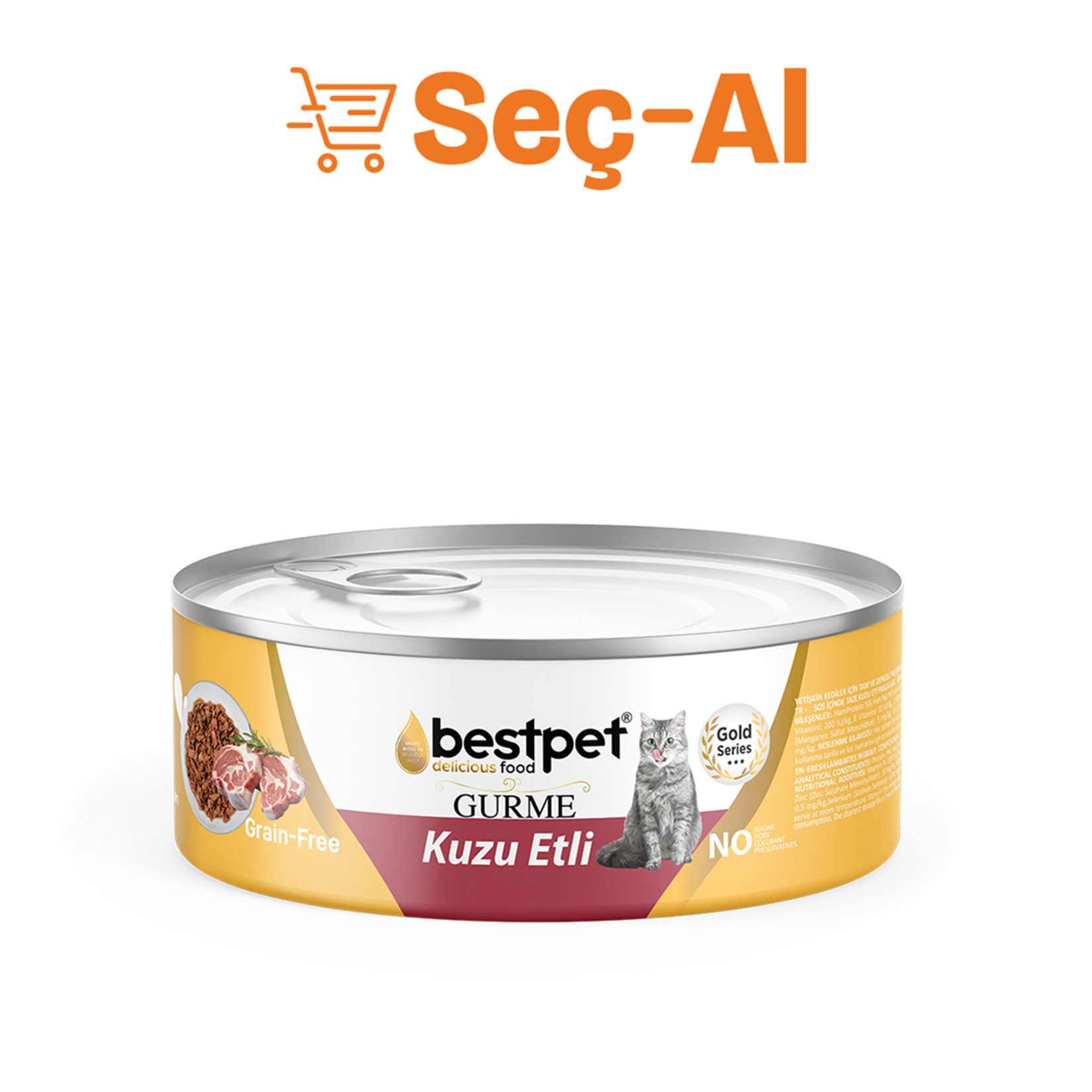 Bestpet Gurme Kuzu Eti Soslu Yetişkin Kedi Konservesi 85 G