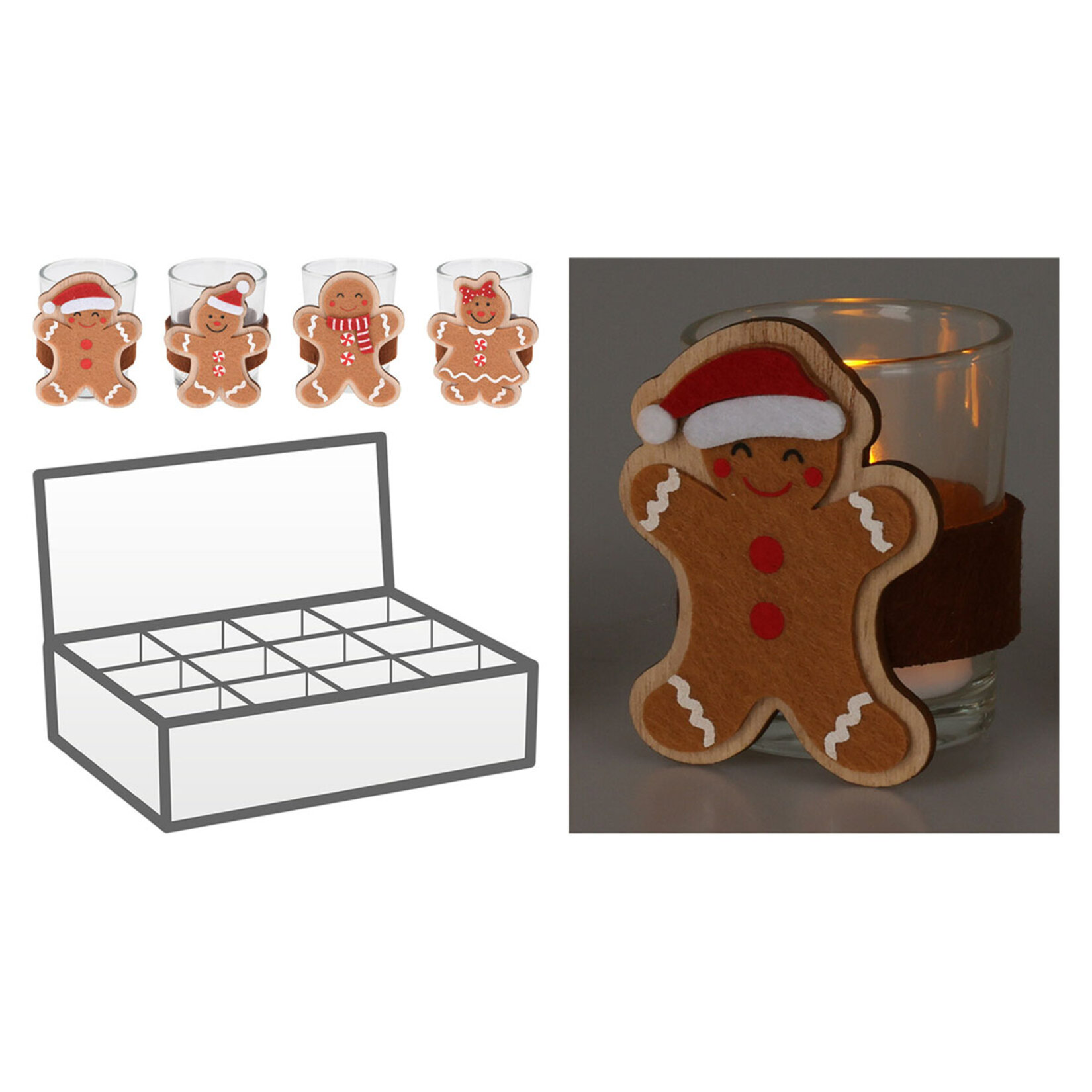 Koopman Gingerbread Tealight Mumluk