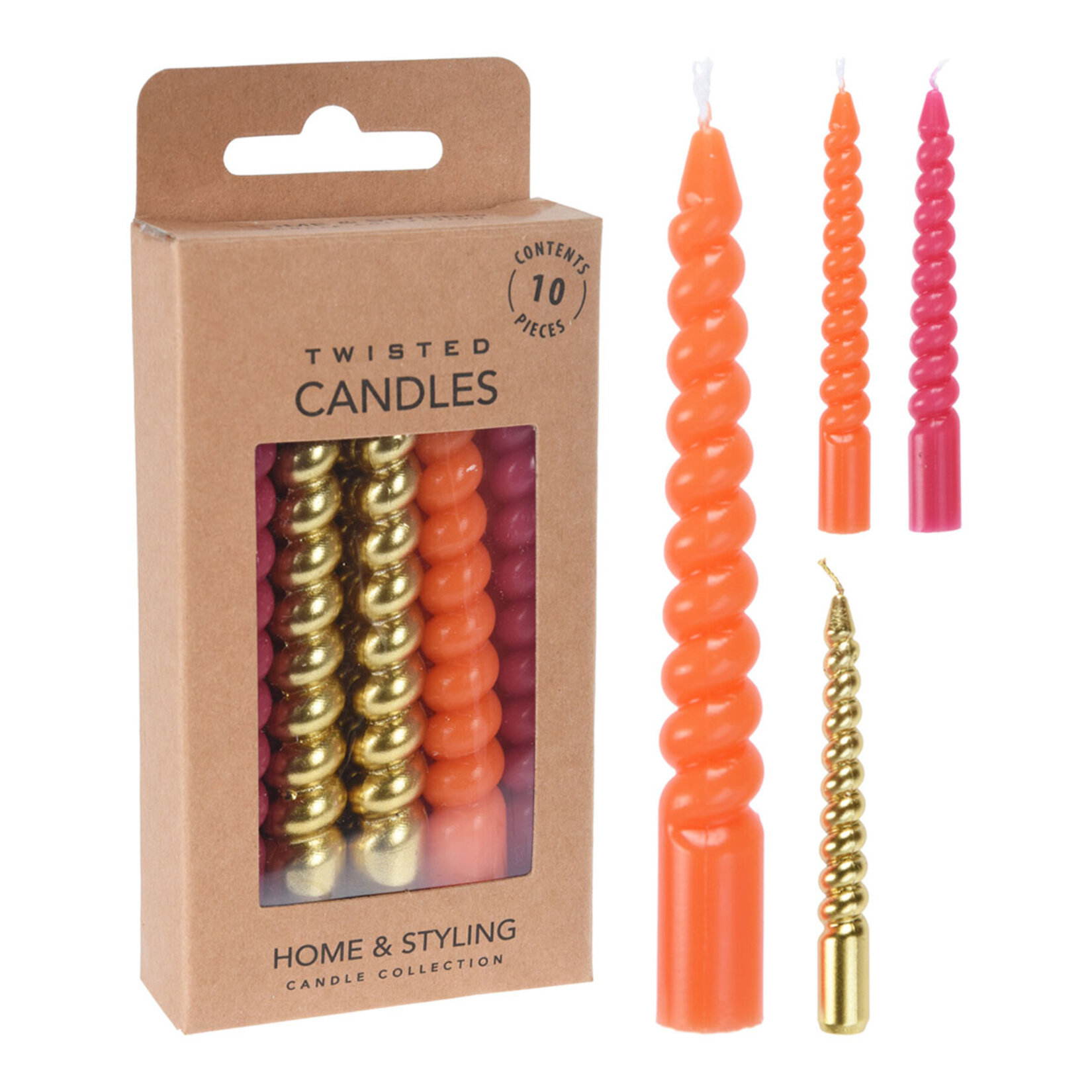 Koopman Mini Burgu 10'lu Mum 12 Cm