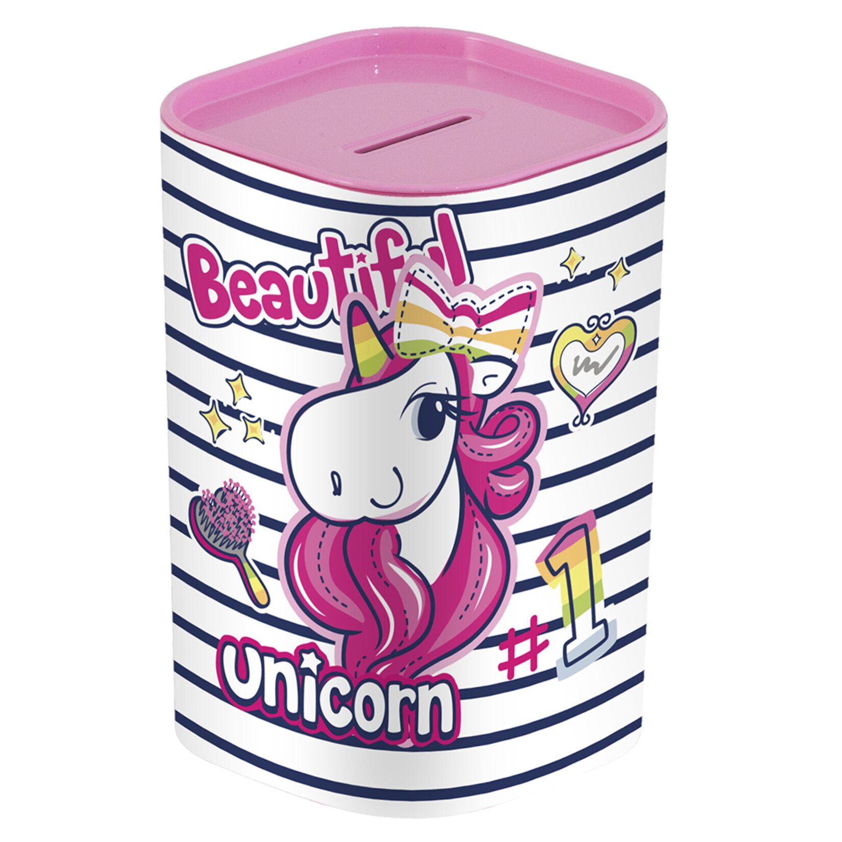 Herevin Desenli Çocuk Kumbara 12 x 8 Cm - Görsel 2