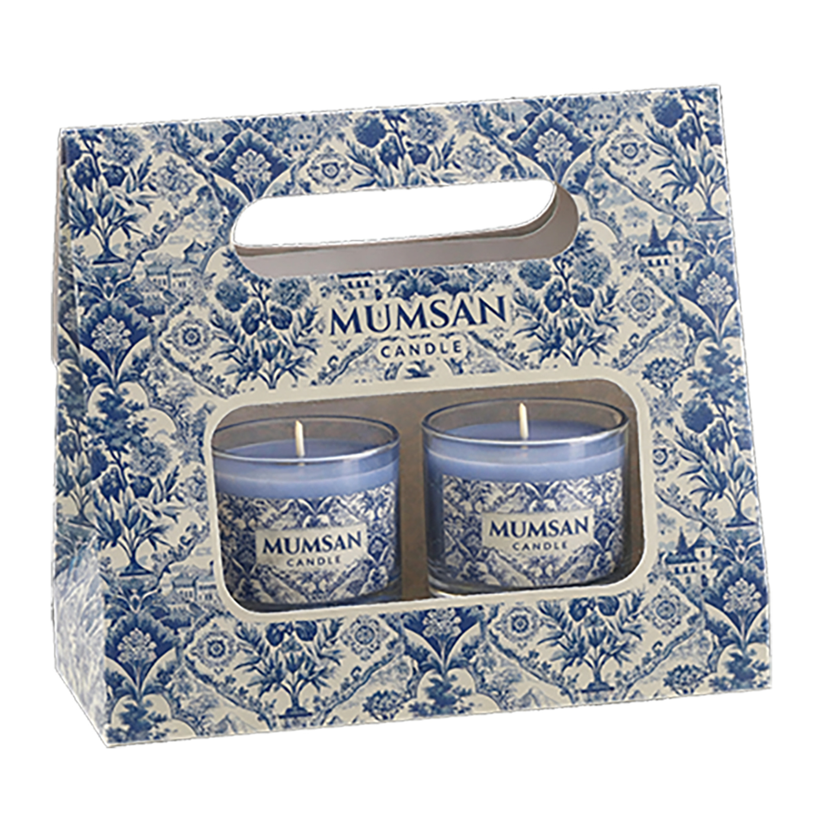 Mumsan 2'li Silindir Mum 5 x 7 Cm Hediye Çantası
