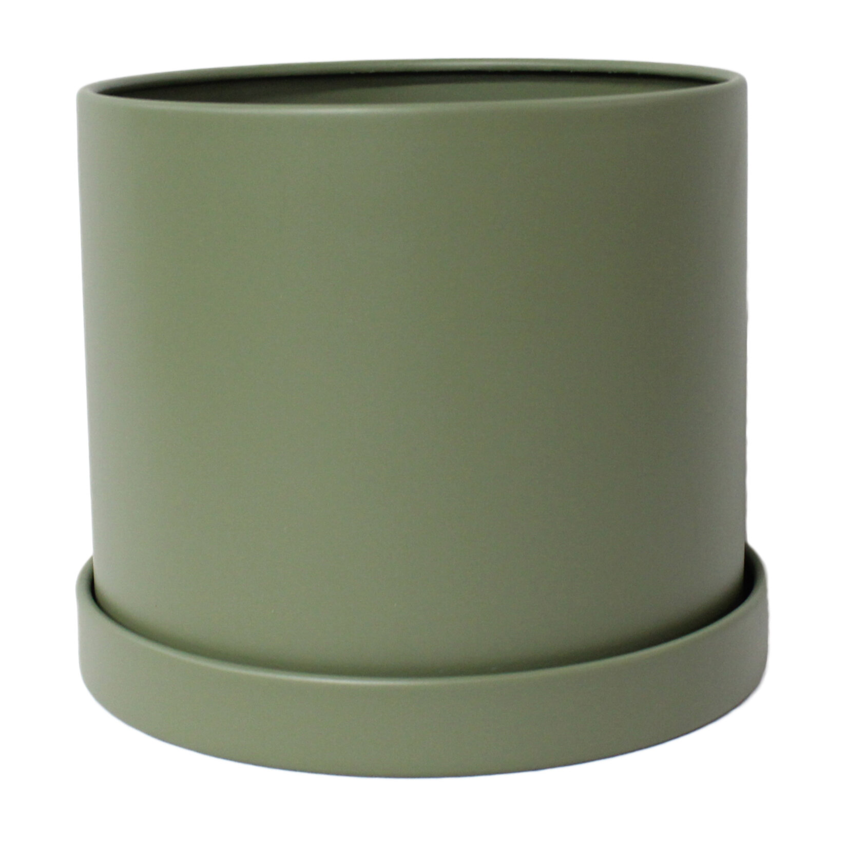 Gardenzone Silindir Metal Saksı 14 Cm