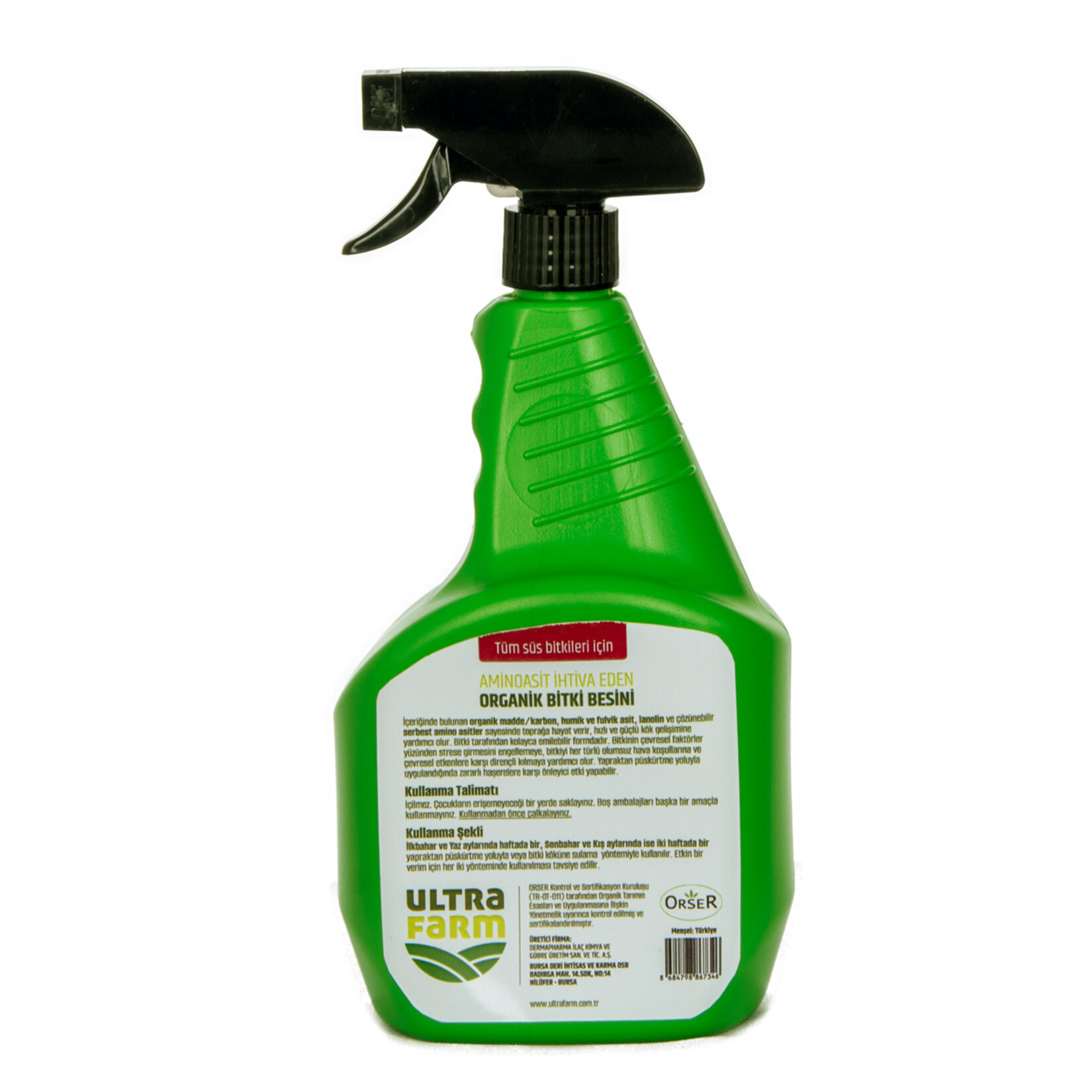 Ultrafram Organik Bitki Besini Hazır Kullanım 1 L - Görsel 3