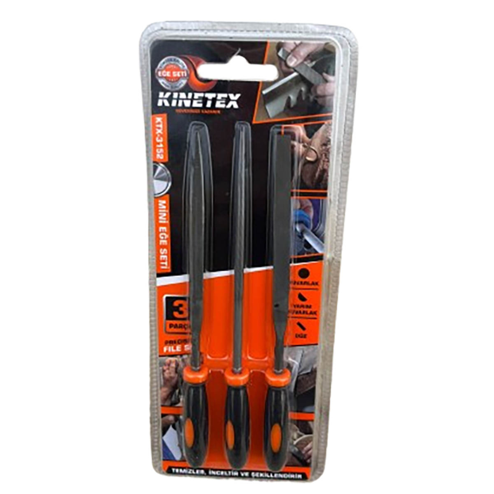 Kinetex 3'lü Eğe Seti KTX-3152