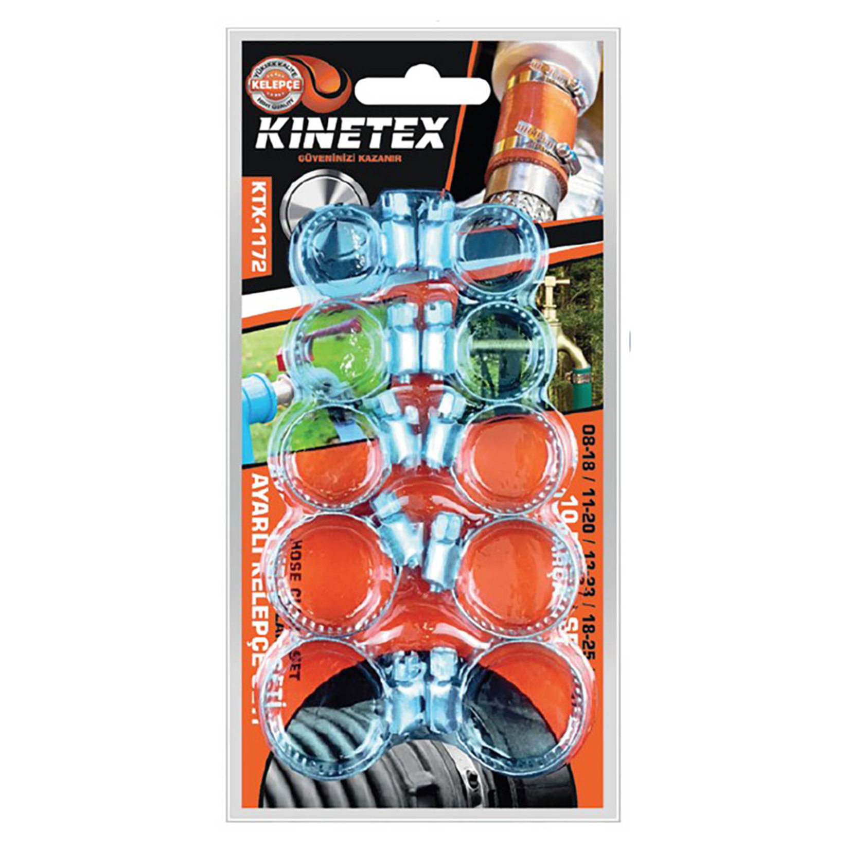 Kinetex Metal Ayarlı Kelepçe Seti KTX-1172