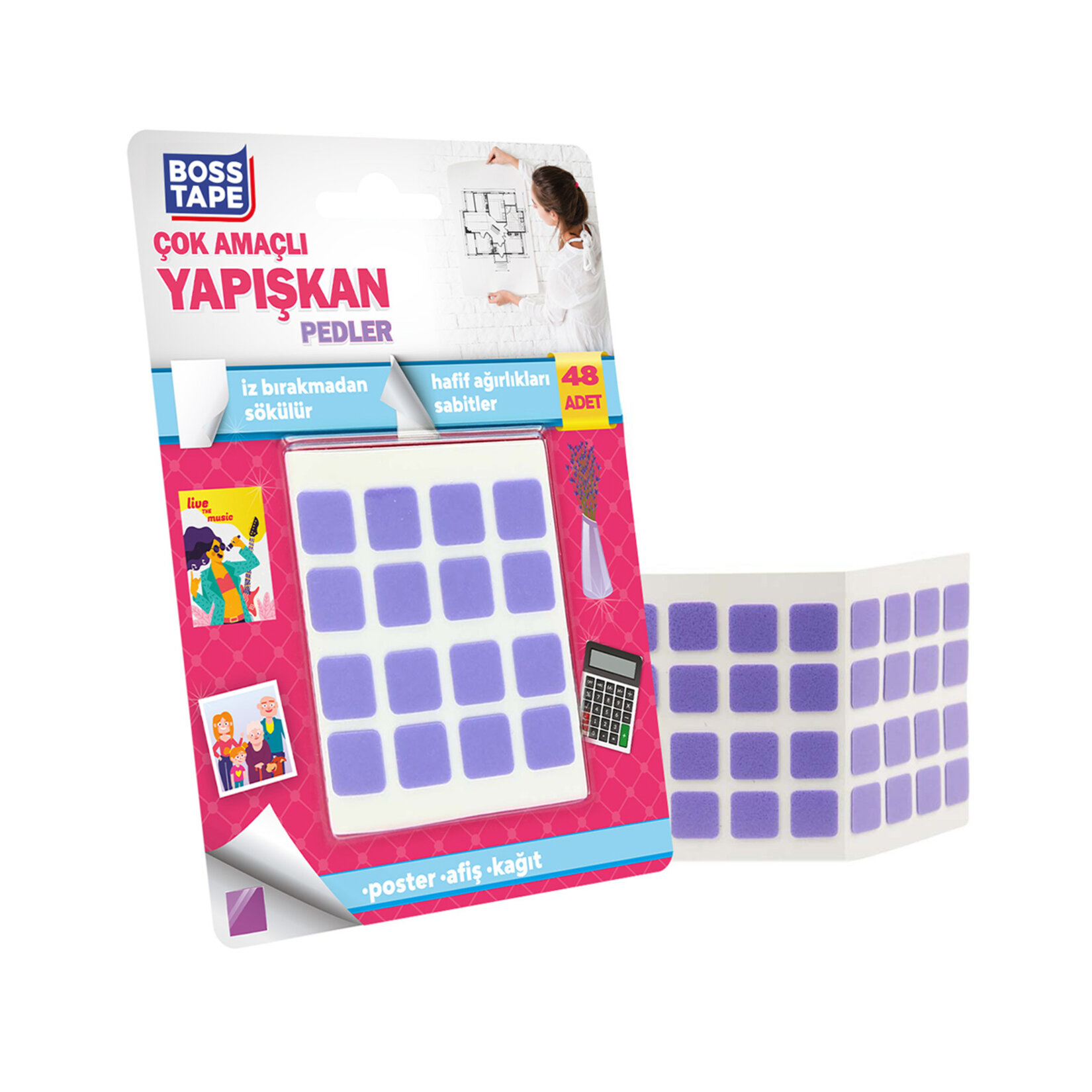 Boss Tape Çok Amaçlı Yapışkan Pedler