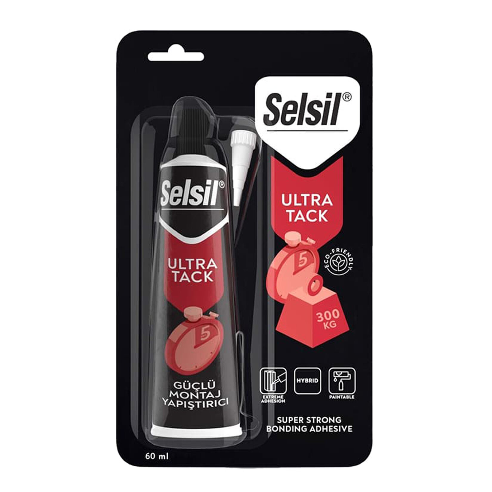 Selsil Ultra Tack Güçlü Montaj Yapıştırıcı 60 Ml