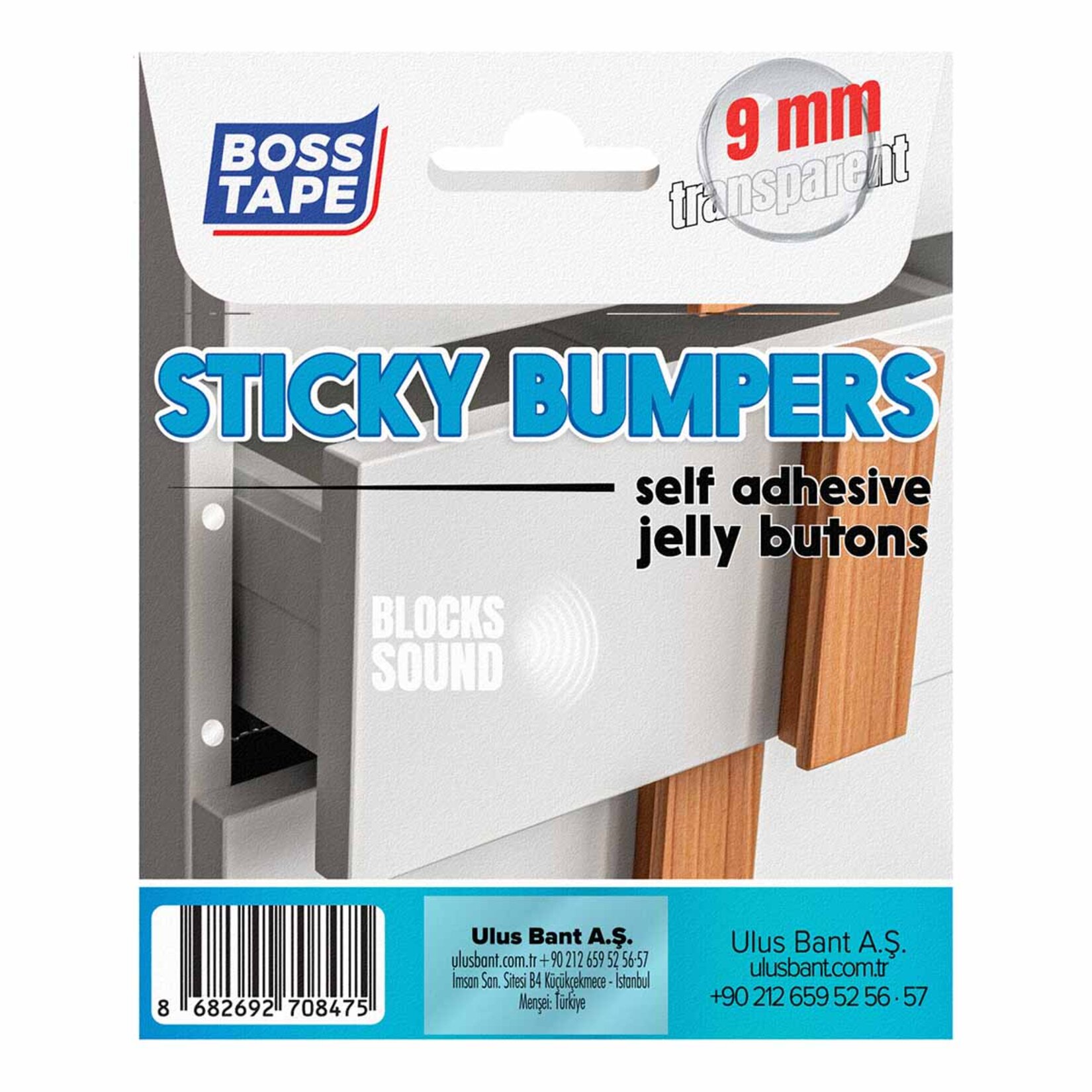 Boss Tape Yapışkanlı Dolap Çekmece Stoperi 48 Adet - Görsel 2