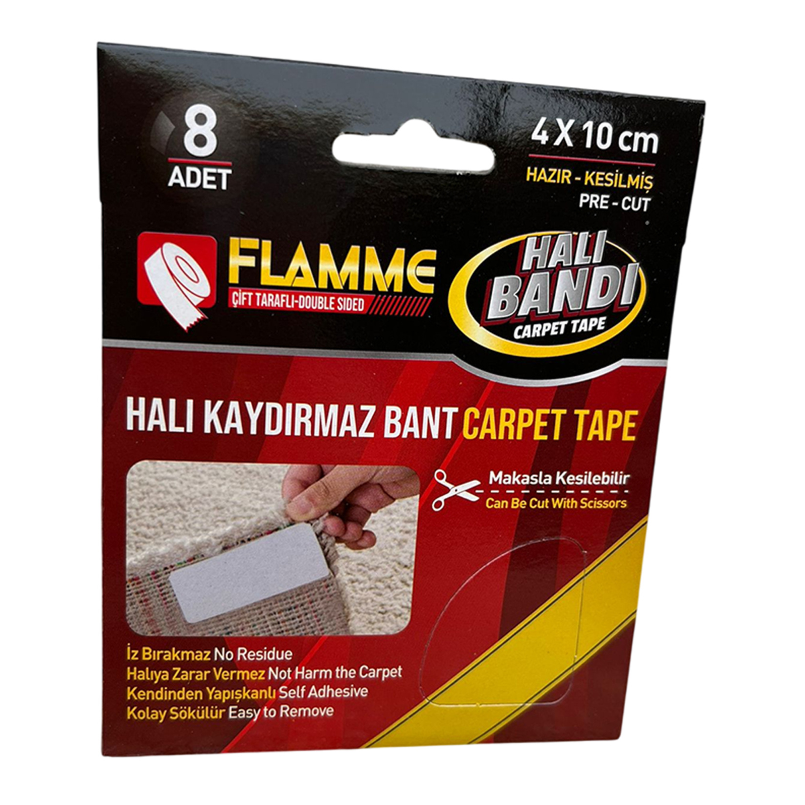 Flamme Halı Kaydırmaz Bant 8'li