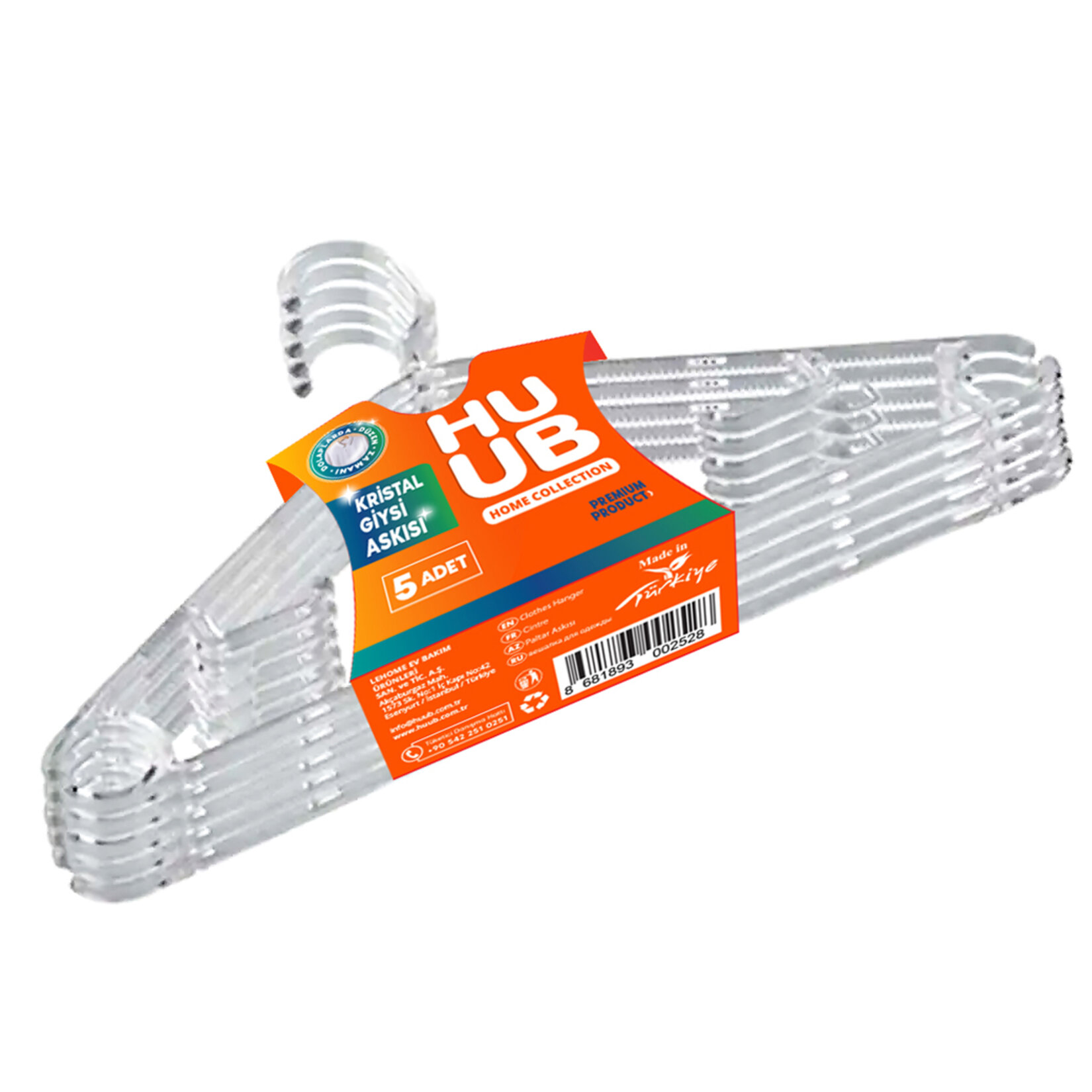 Huub Kristal Giysi Askısı 5'li - Görsel 2