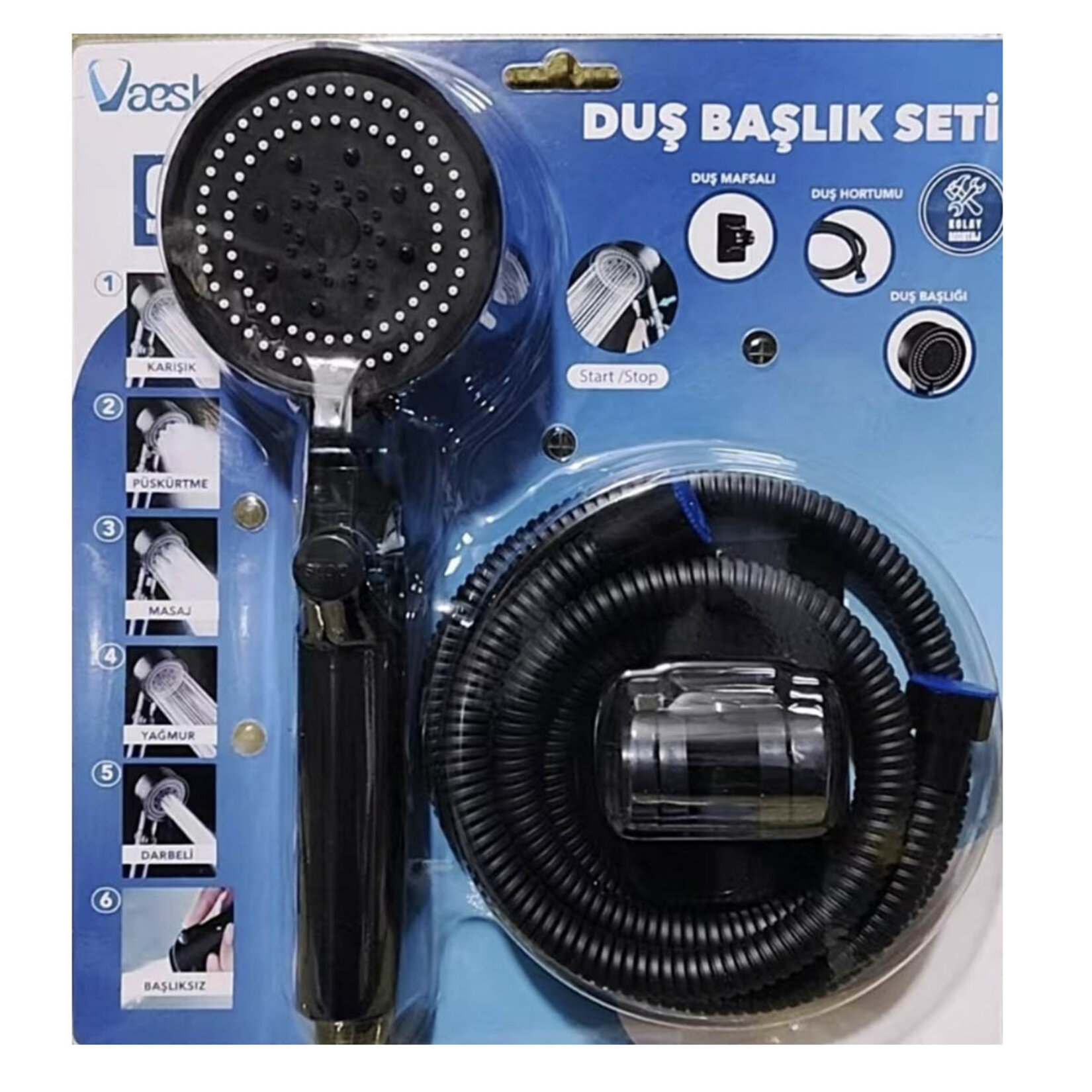 Vaeske Duş Başlığı Seti VS-80 - Görsel 1