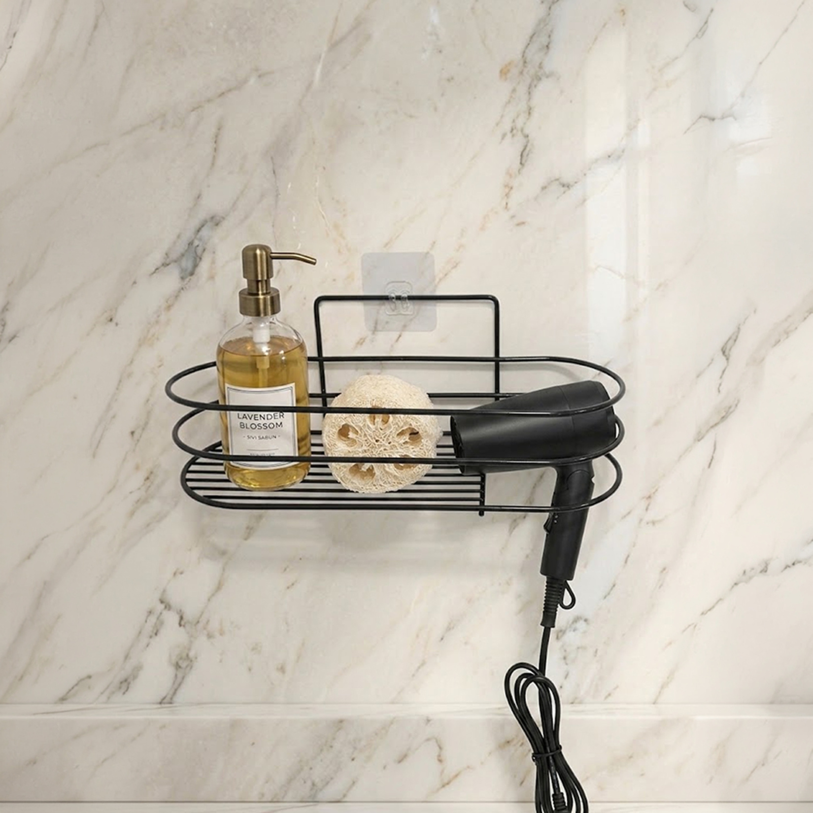 Farist Bath Fön Hazneli Raf Siyah - Görsel 2