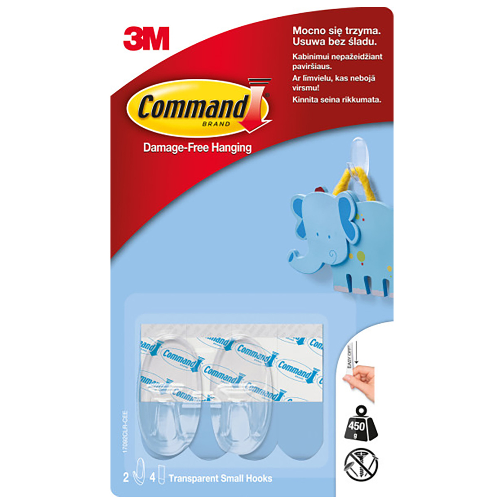 Command 17092 Küçük Şeffaf Askı