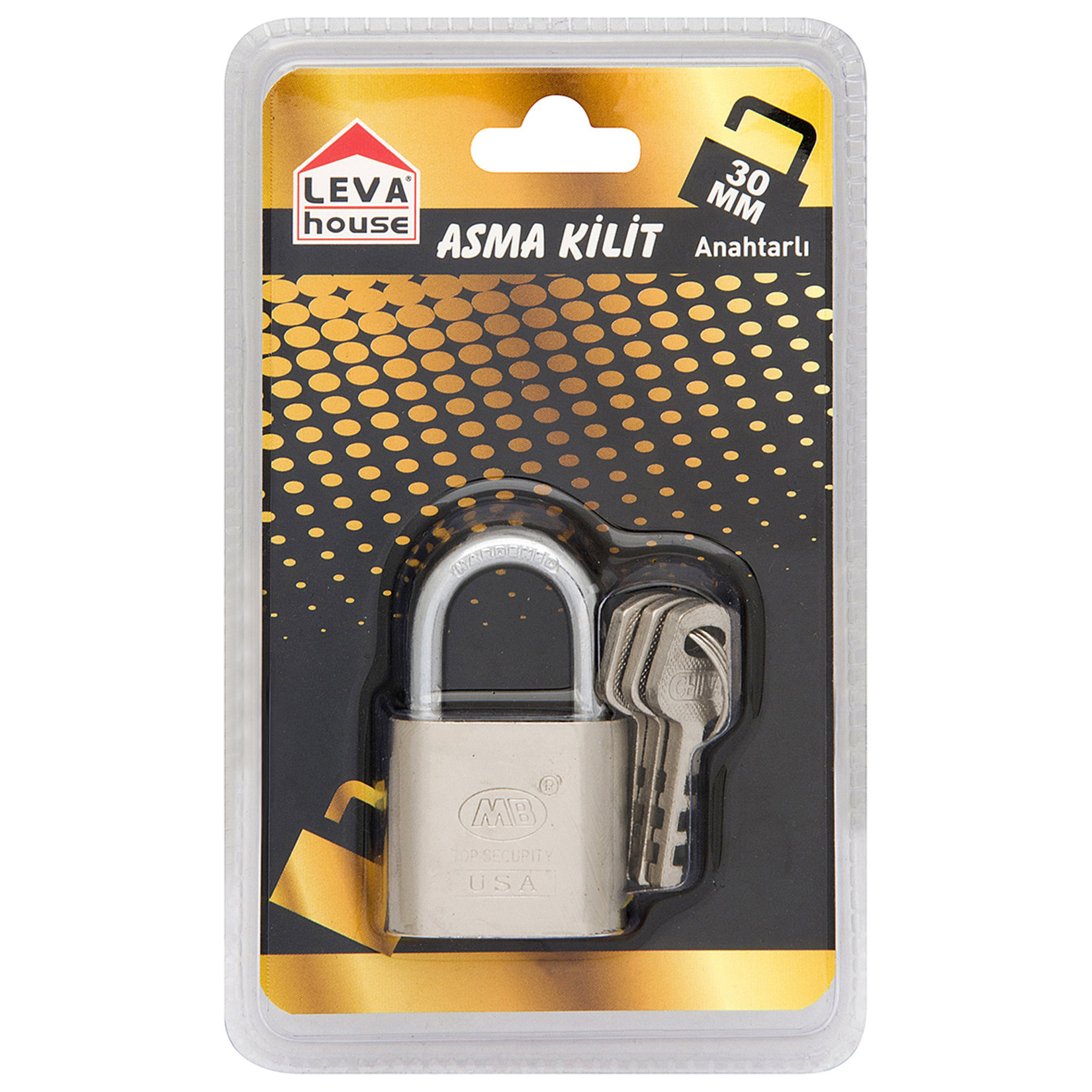 Leva House Asma Kilit 30 Mm (Akk-gr30)
