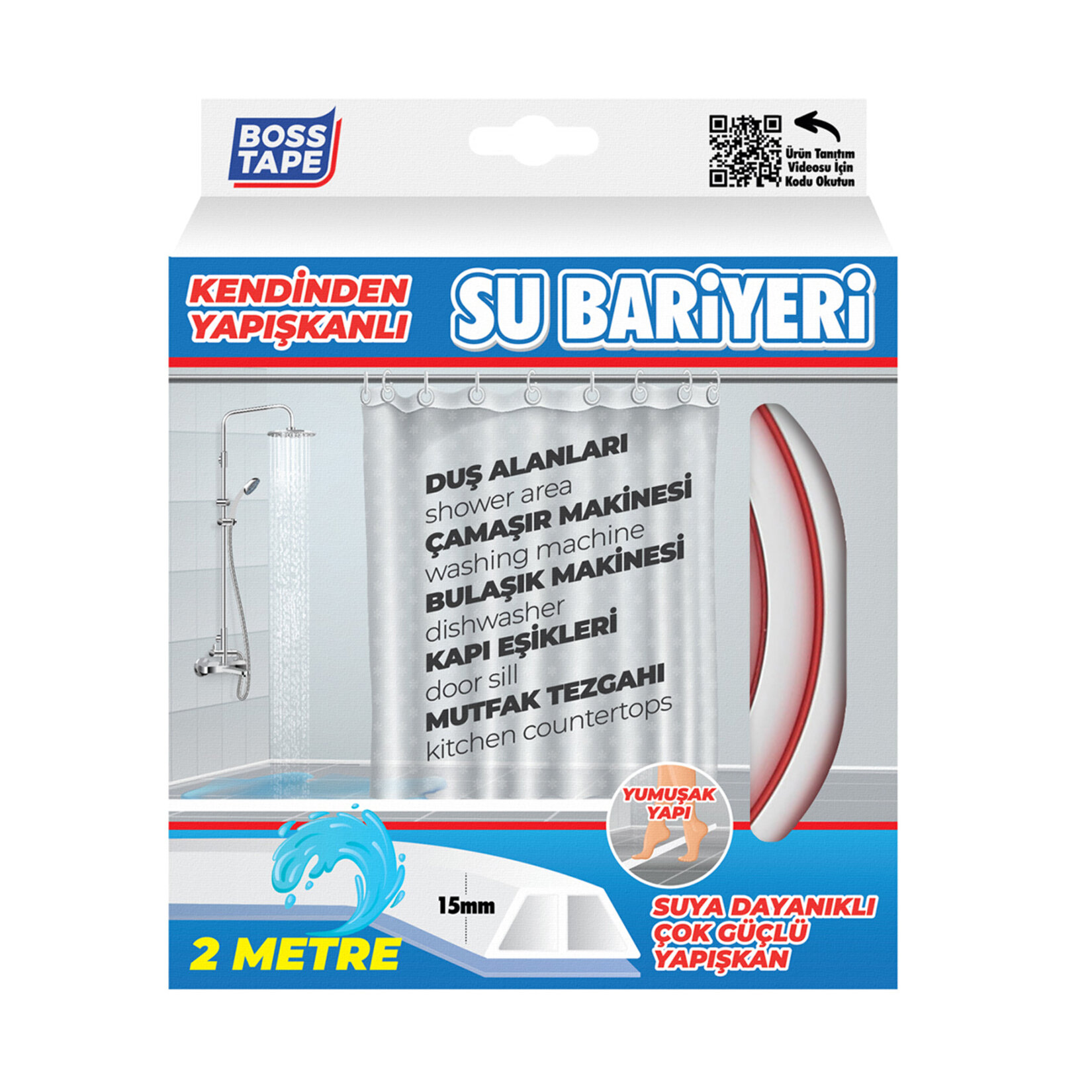 Boss Tape Su Bariyeri Beyaz 2 M - Görsel 2