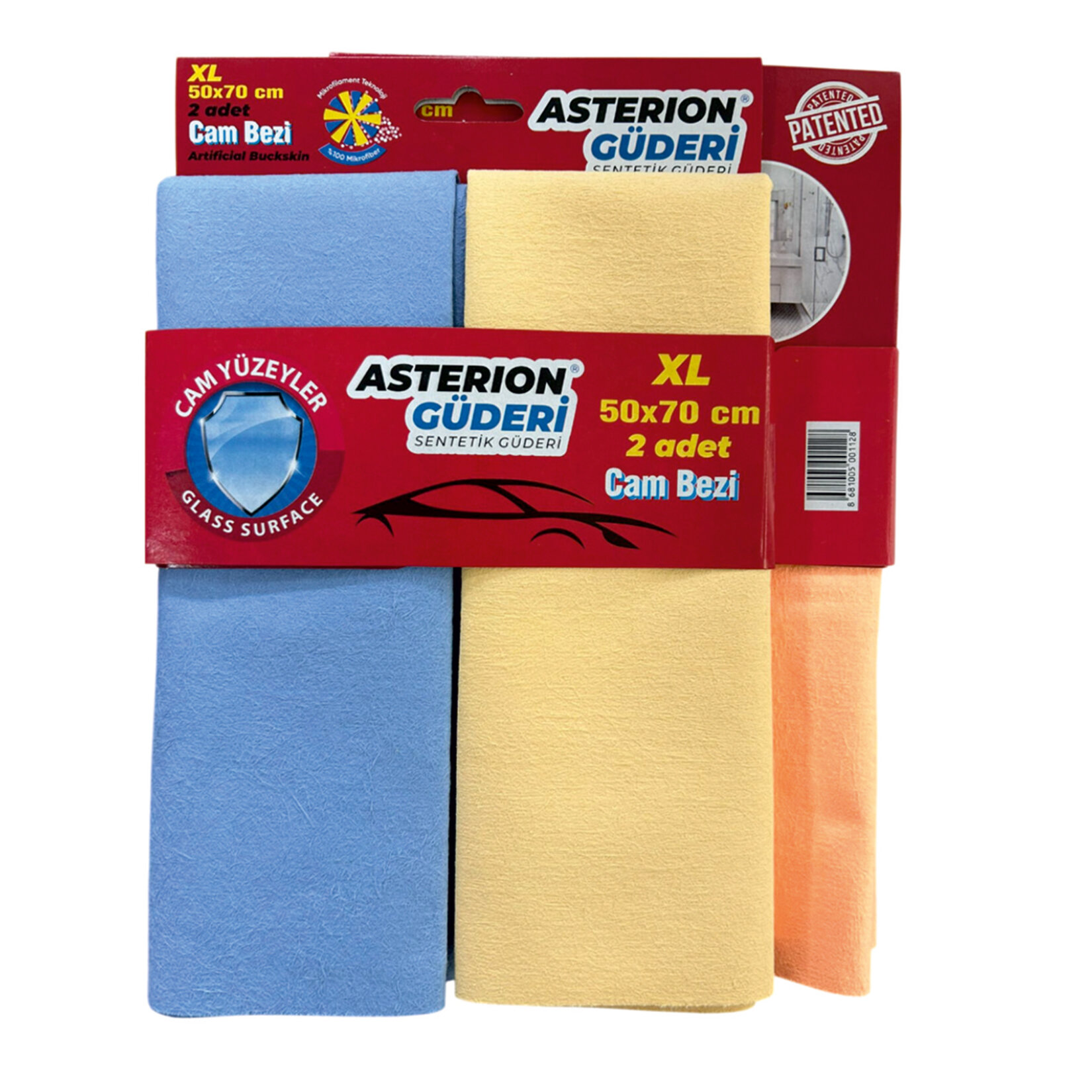 Asterion 2'li Oto Cam Bezi 50x70 Cm