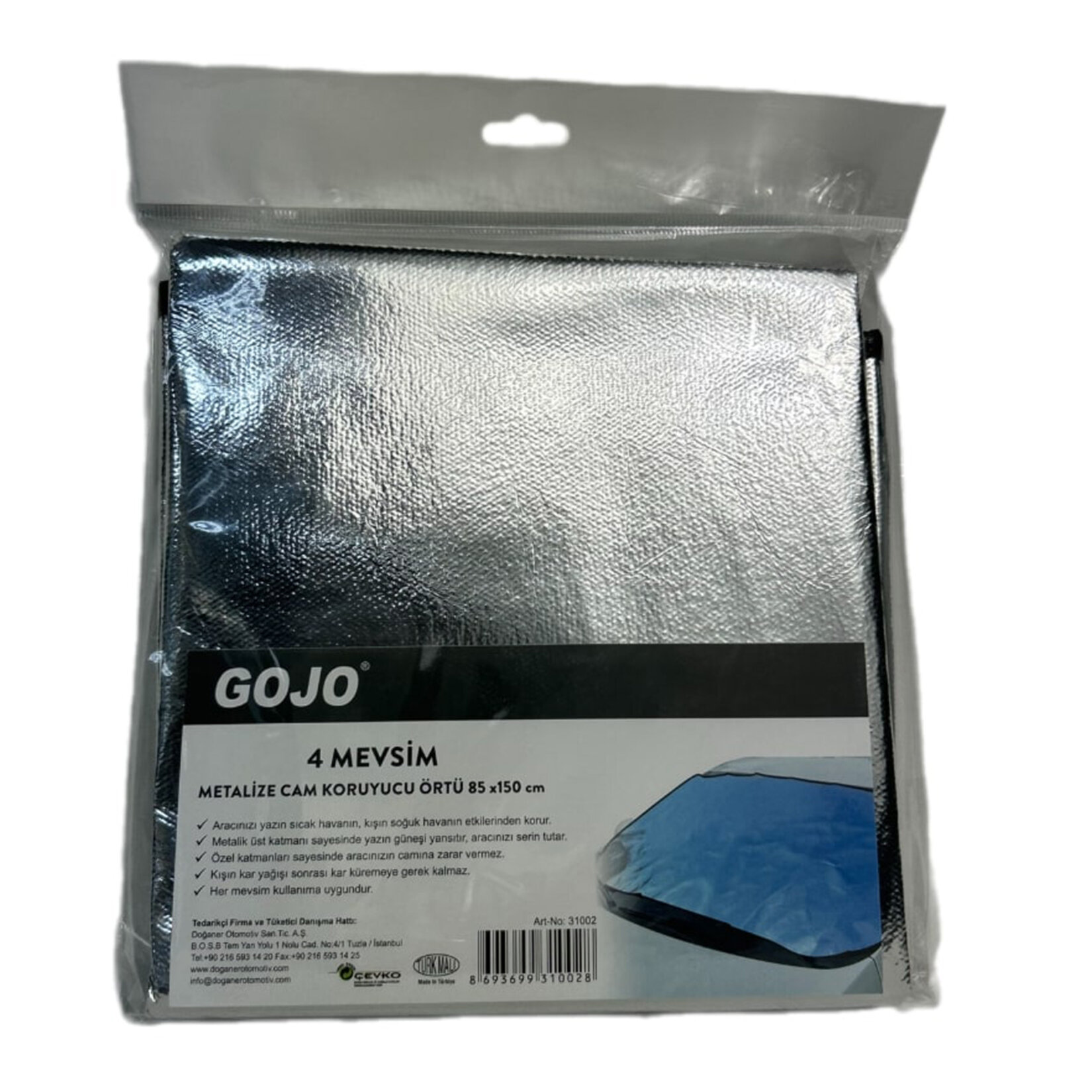 Gojo 4 Mevsim Metalize Cam Koruyucu Örtü