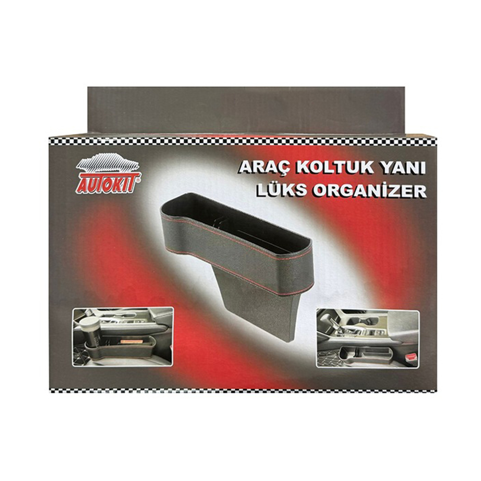 Autokit Araç Koltuk Yanı Lüks Organizer - Görsel 2