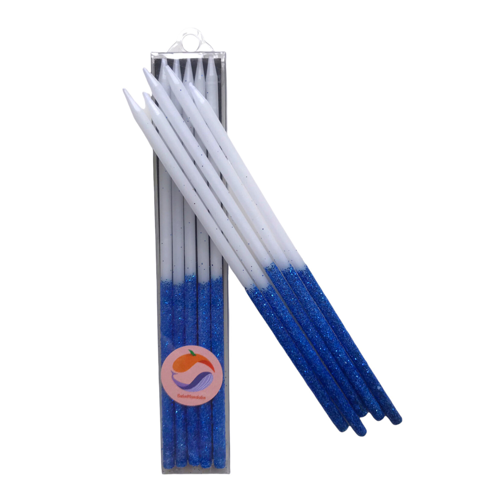 Balinmandalin Lacivrt Simli Beyaz Parti Mumu 5'li