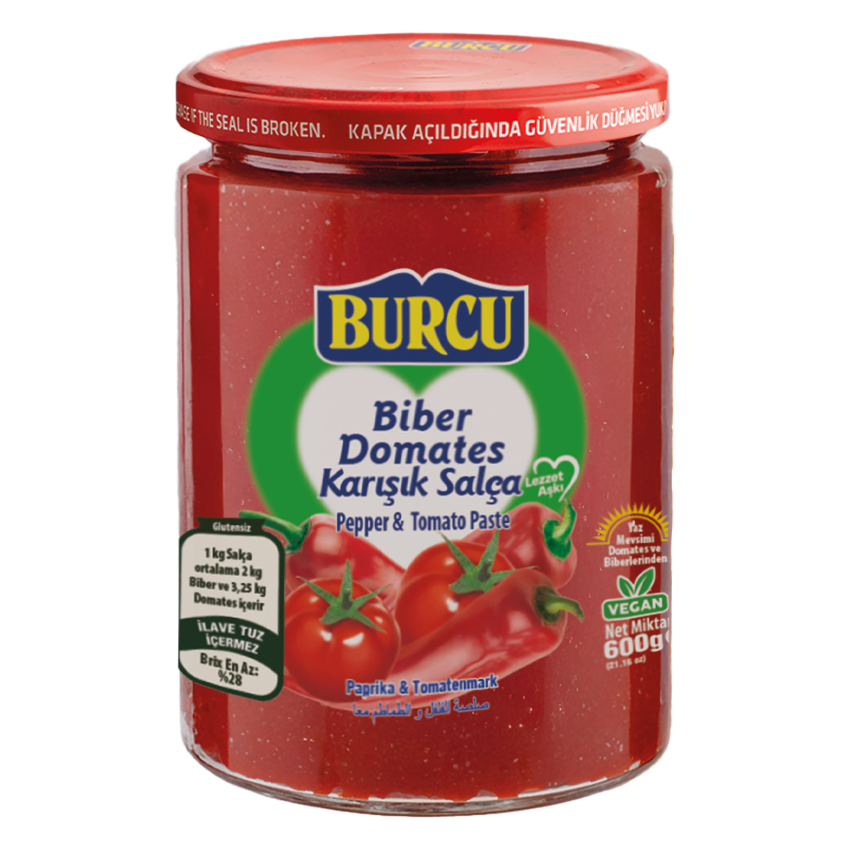 Burcu Biber Domates Salçası 600 G