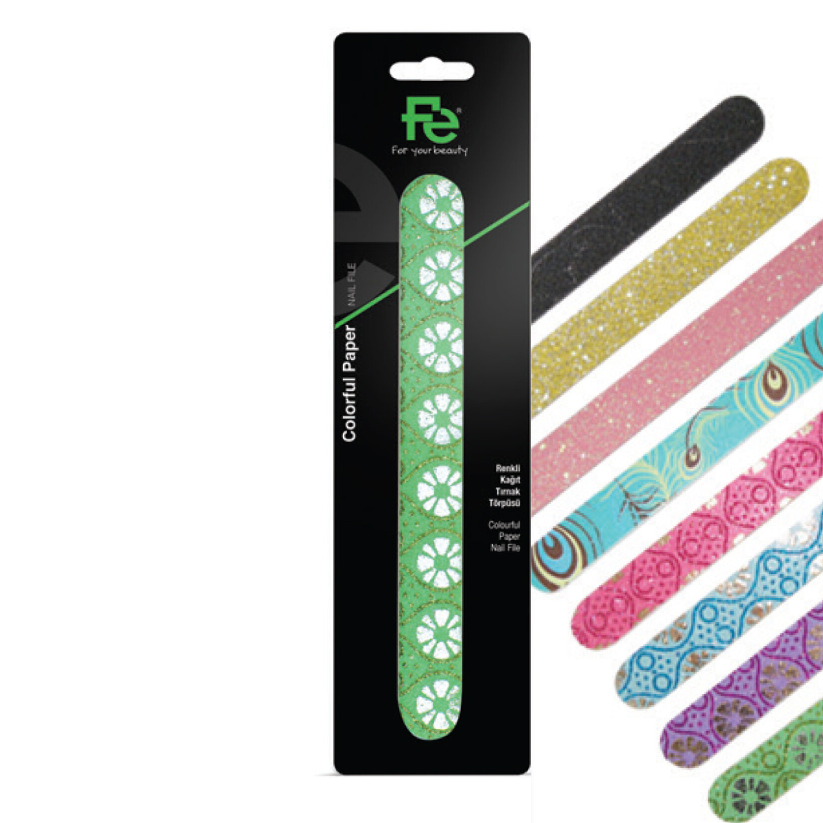 Fe 2 Fonksiyonlu Renkli Kağıt Tırnak Törpüsü