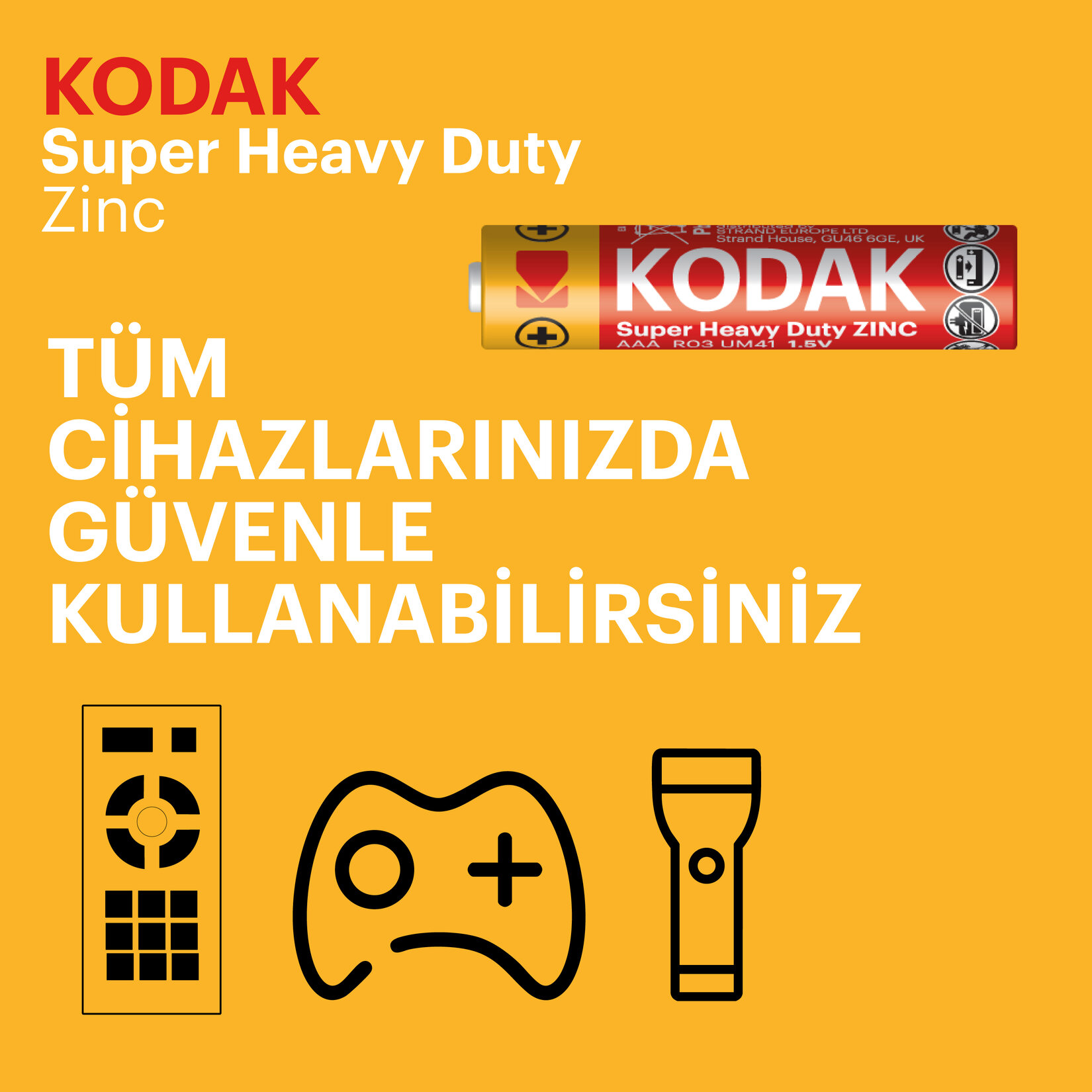 Kodak Çinko Karbon İnce Pil Shrink AAA  8+4 - Görsel 4