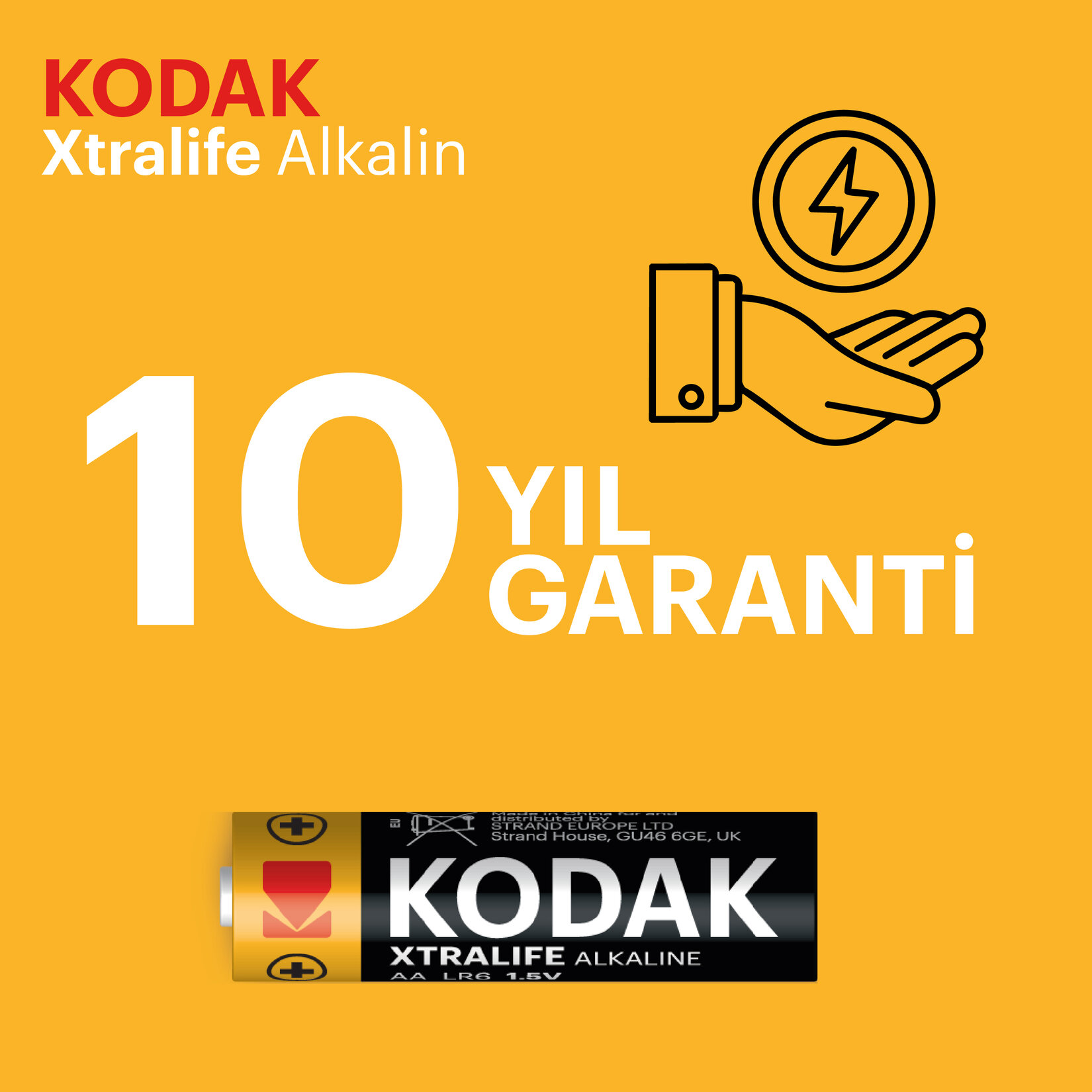 Kodak Xtralife Alkalin Kalem Pil Blister AA 4'lü - Görsel 3