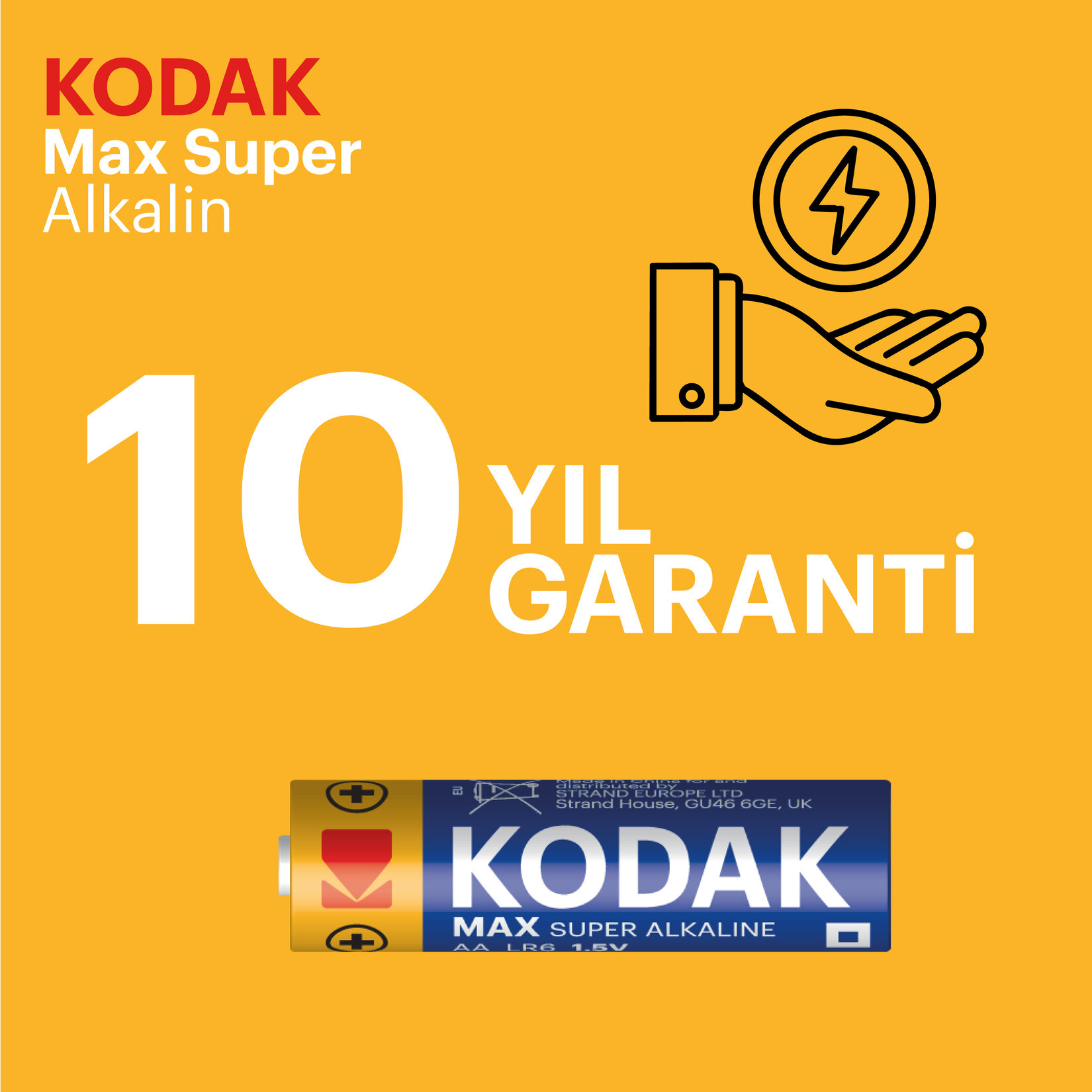 Kodak Max Alkalin Kalem Pil AA 4'lü - Görsel 3