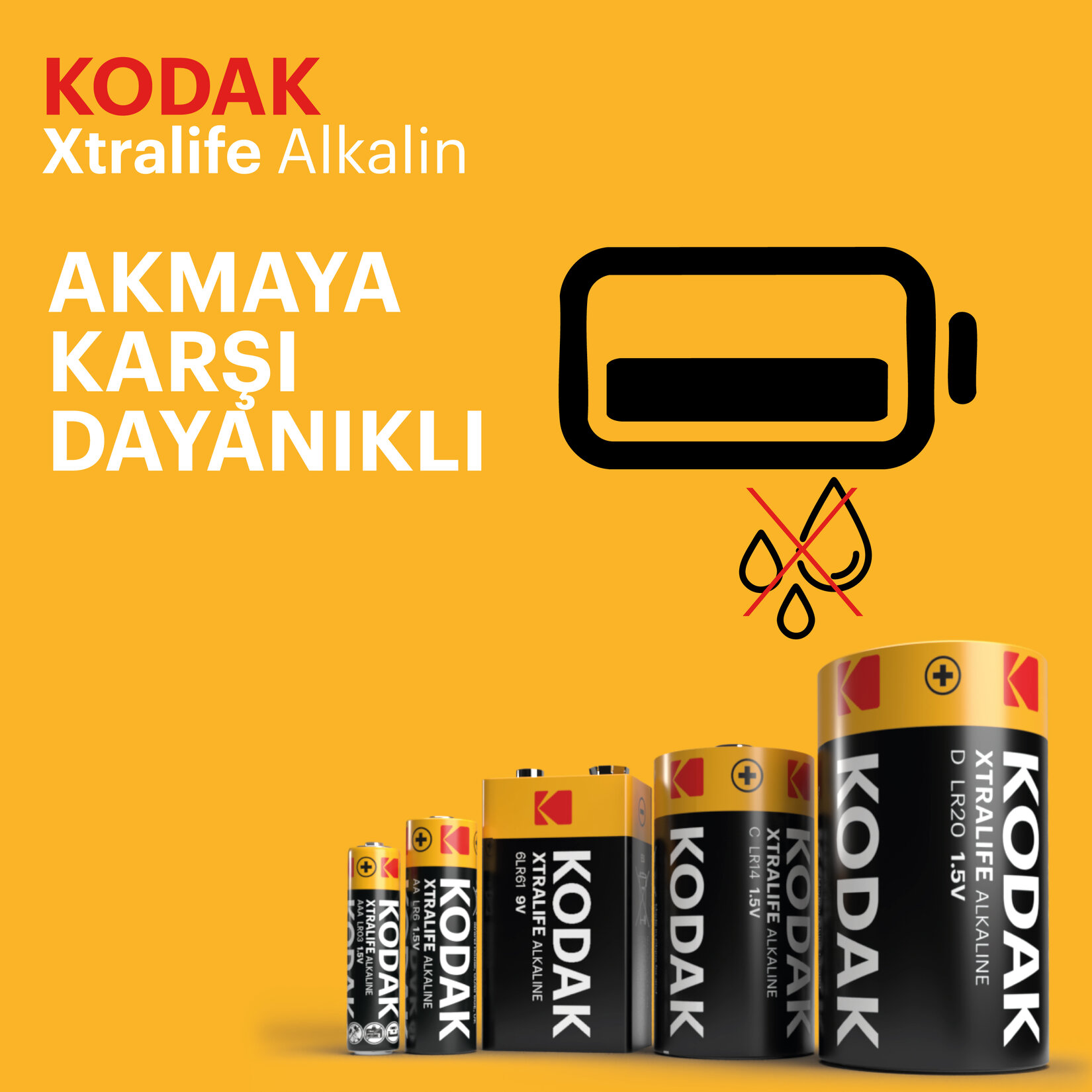 Kodak Xtralife Alkalin İnce Pil Blister AAA 4'lü - Görsel 4