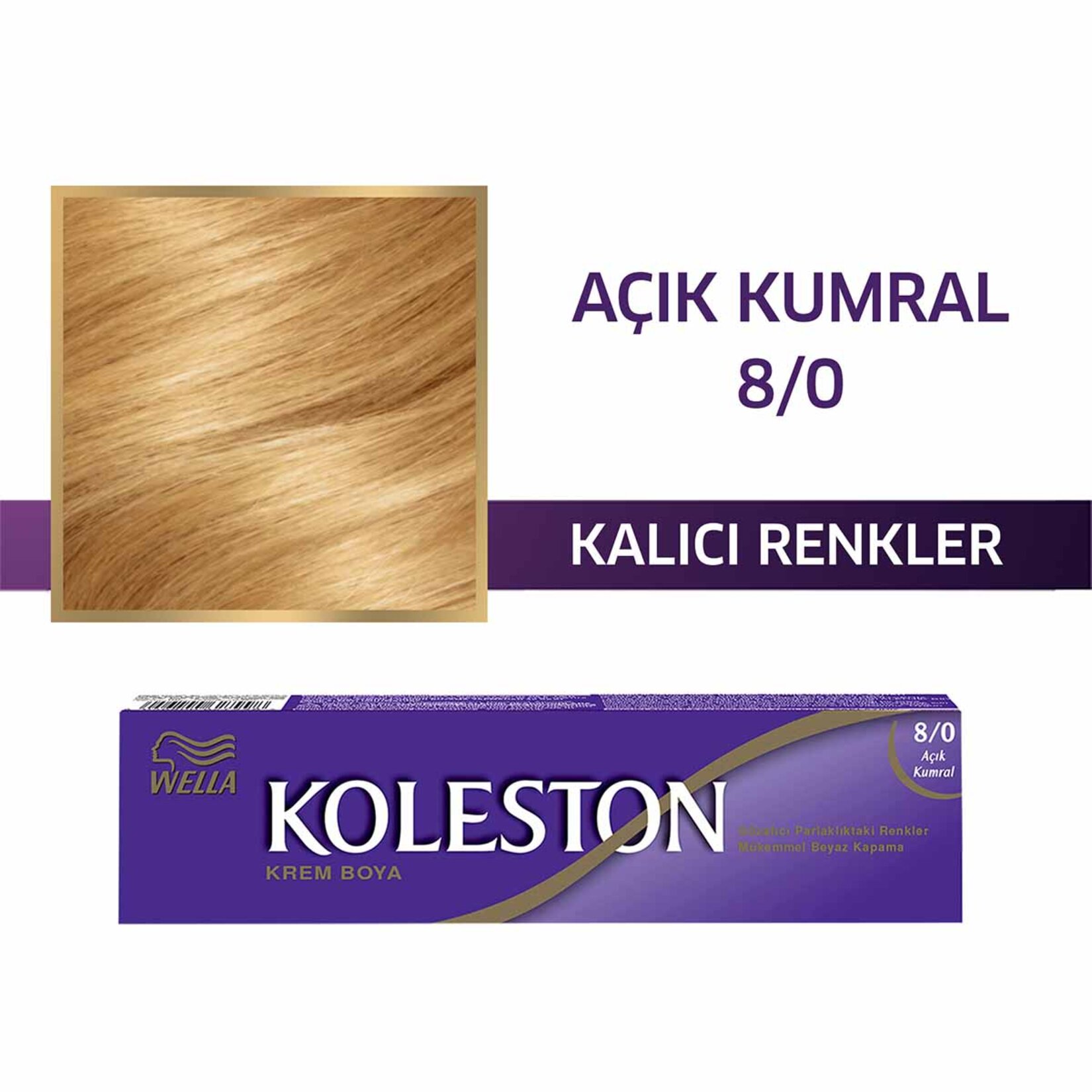 Wella Koleston Single Tüp Boya 8/0 Açık Kumral - Görsel 2