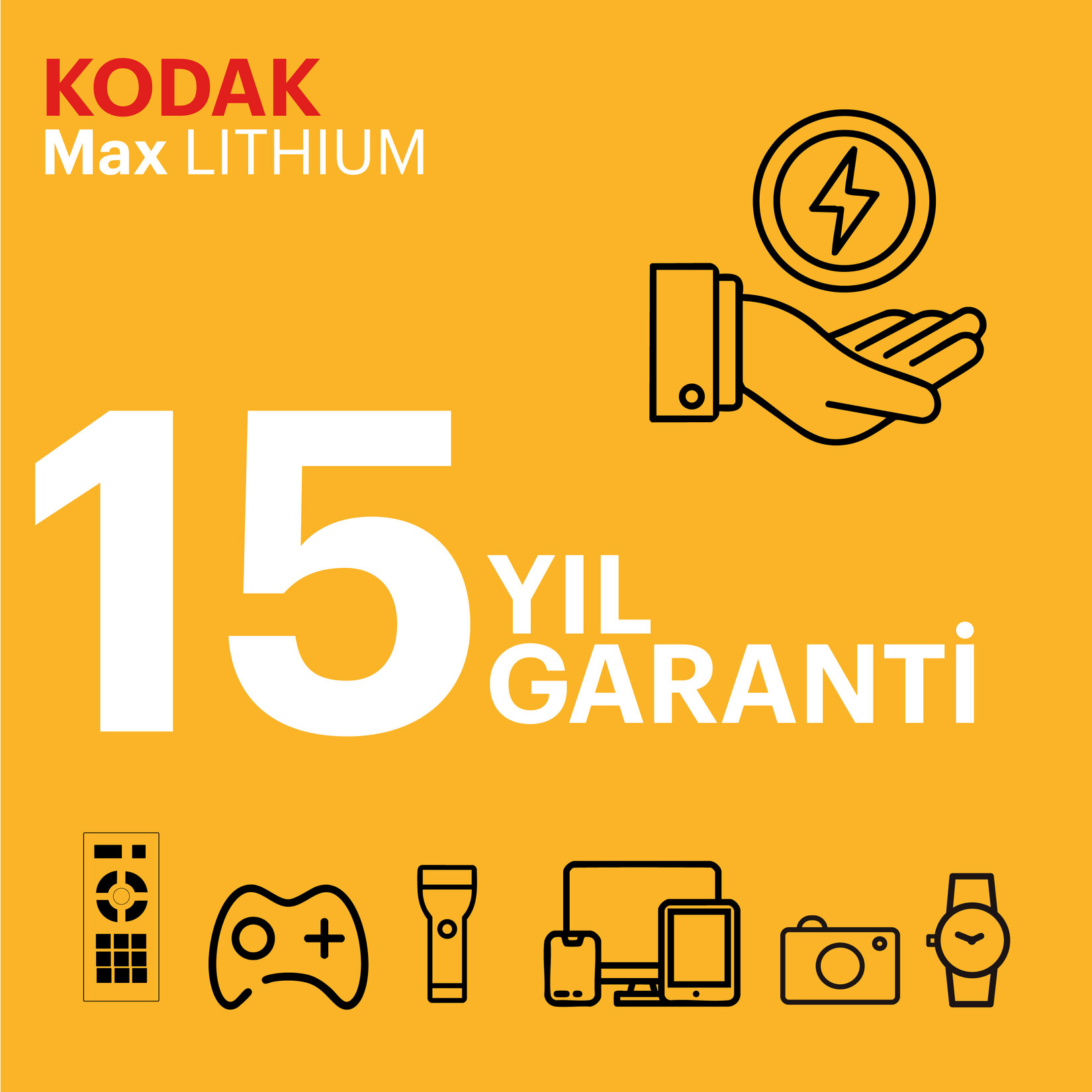 Kodak Cr2025 Ultra Lityum Para Pil 5'li - Görsel 3