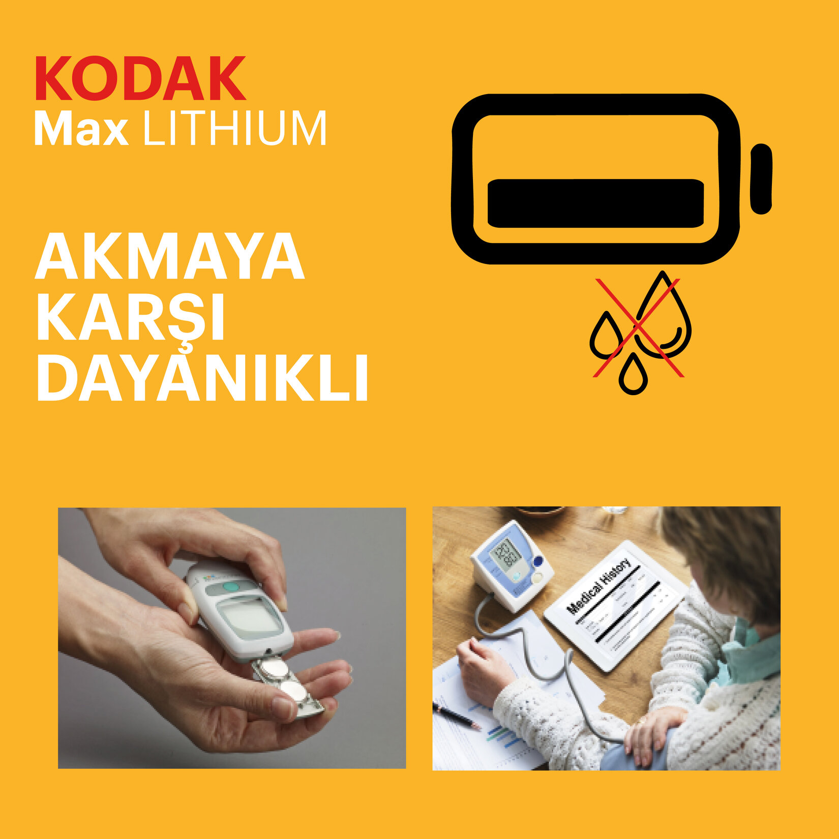 Kodak Cr2016 Ultra Lityum Para Pil 5'li - Görsel 4