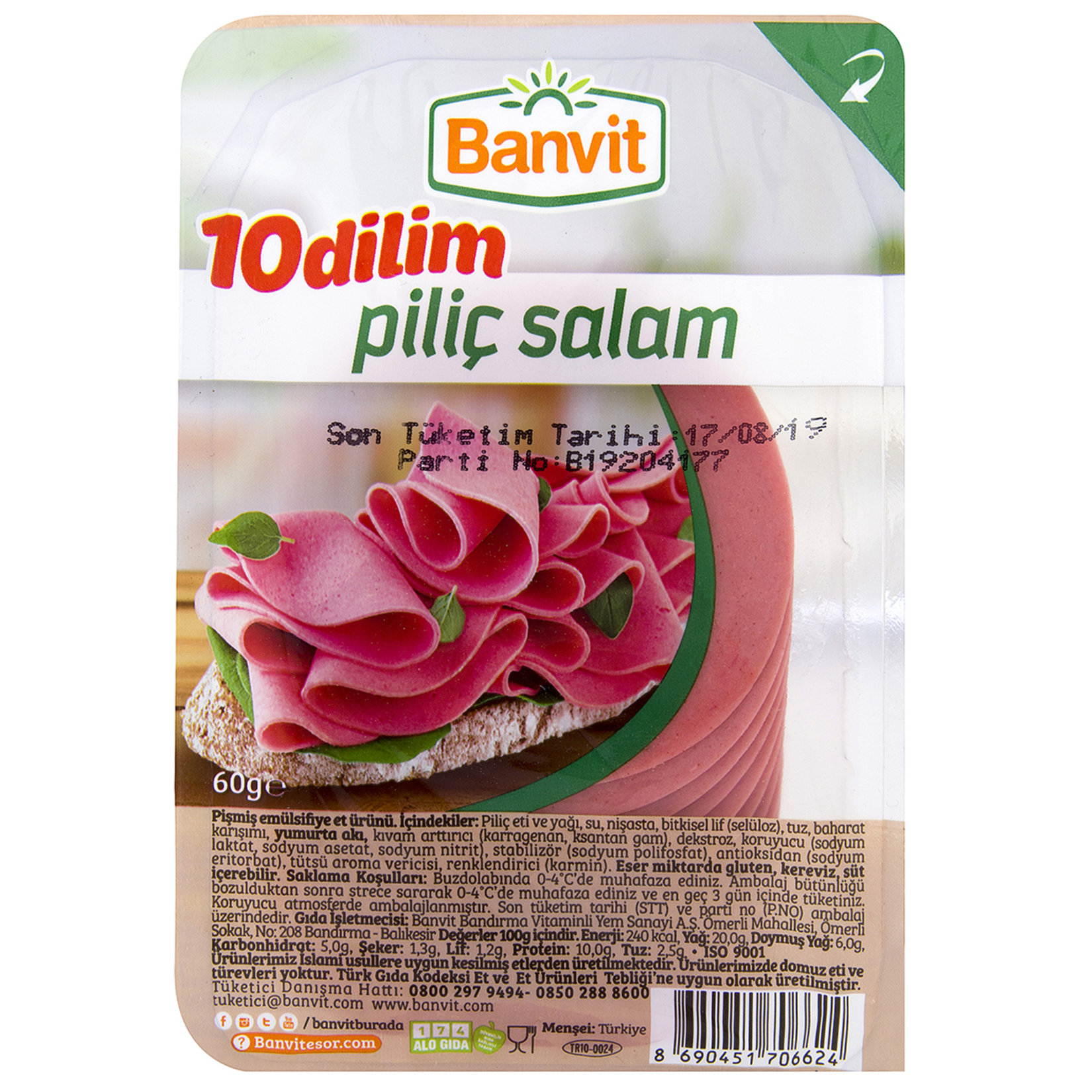 Bidilim Piliç Salam 60 G