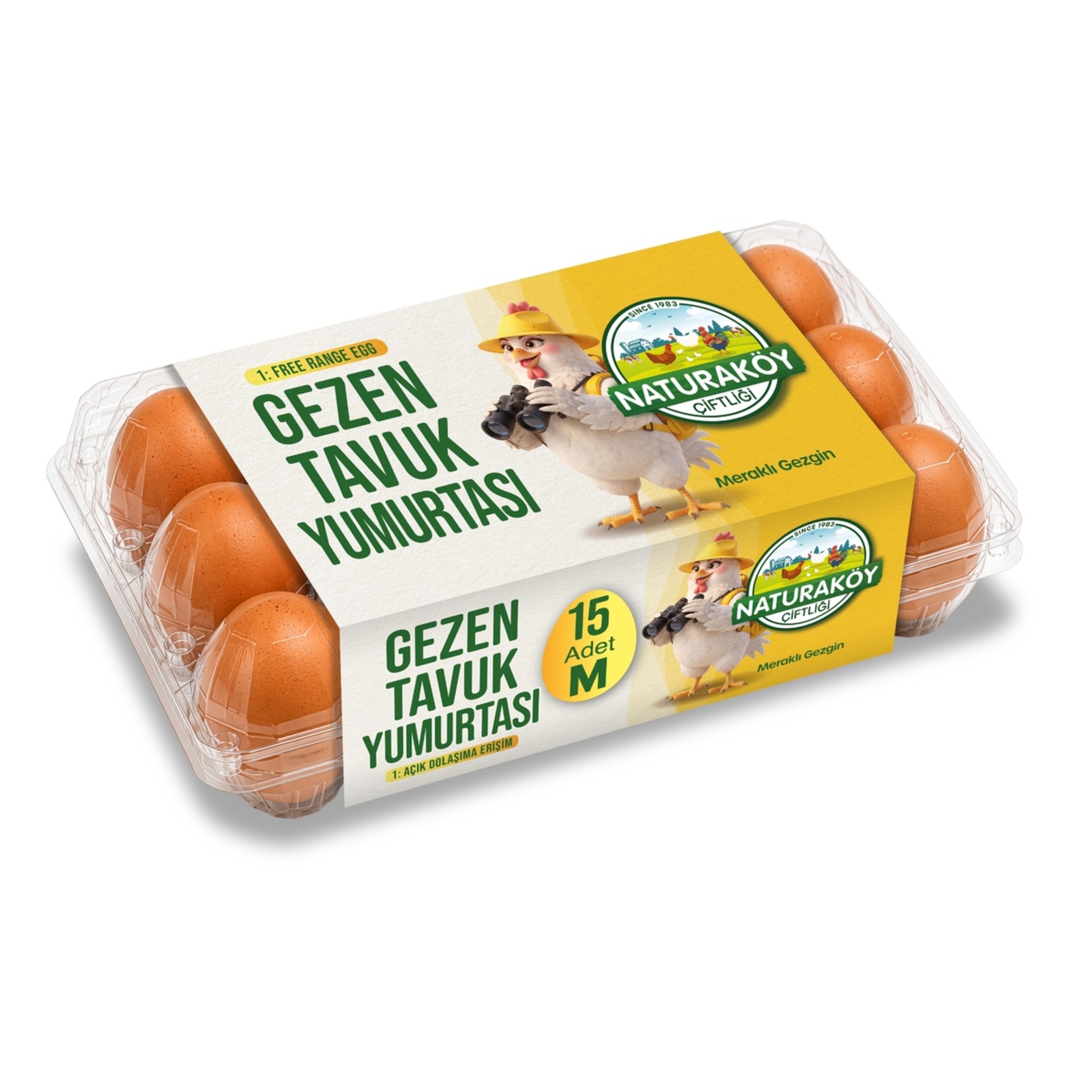 Naturaköy Gezen 15'li Yumurta M Orta Boy (53-62) G