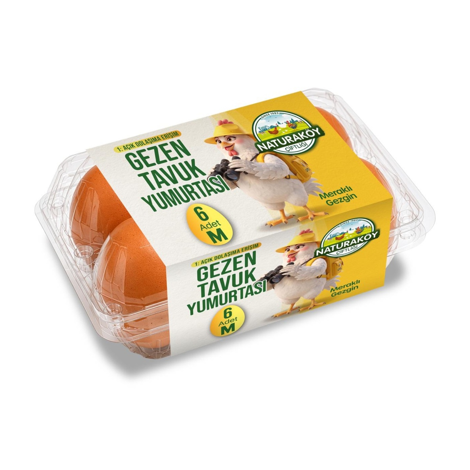 Naturaköy Gezen 6'lı Yumurta M Orta Boy (53-62 G)