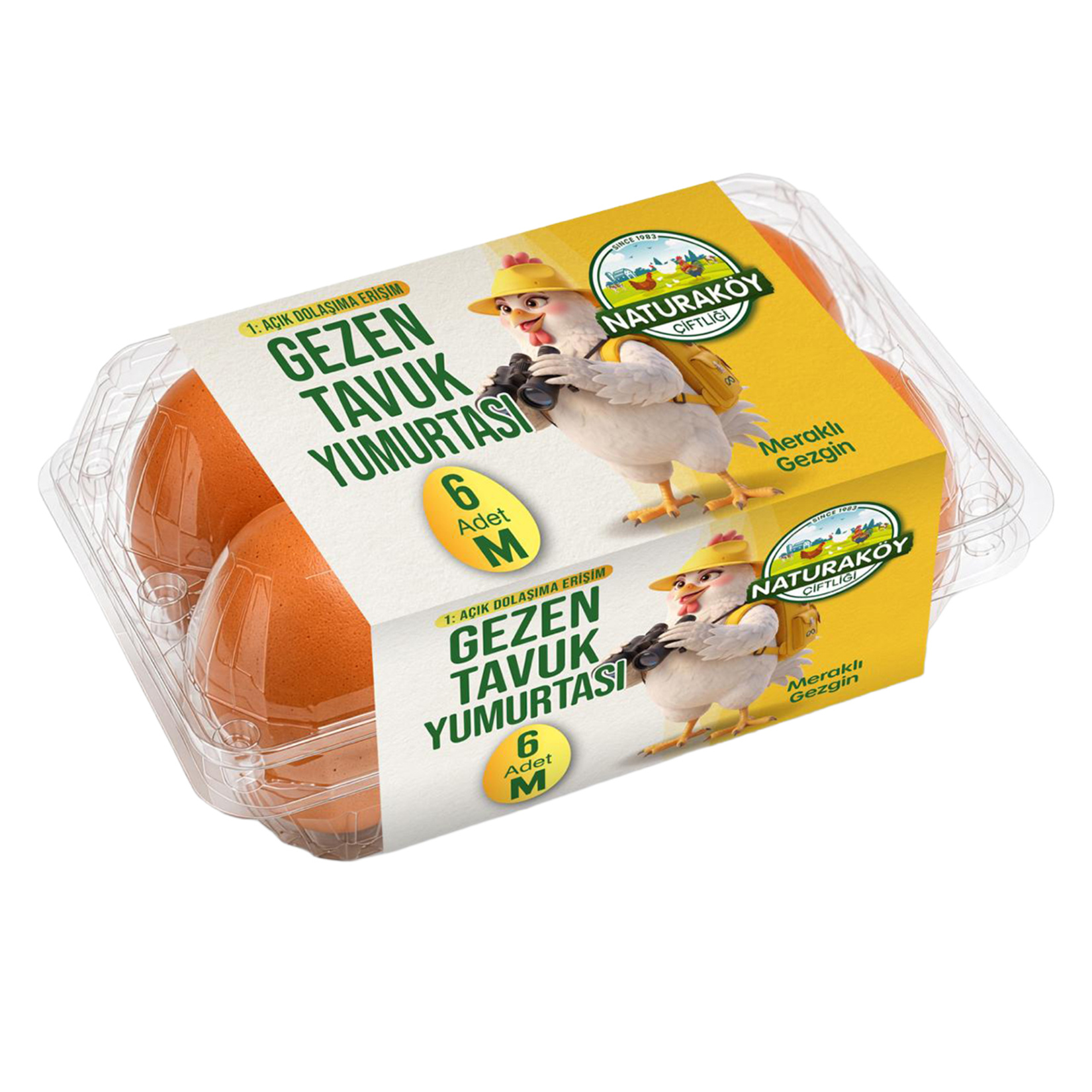 Naturaköy Gezen 6'lı Yumurta M Orta Boy (53-62 G)