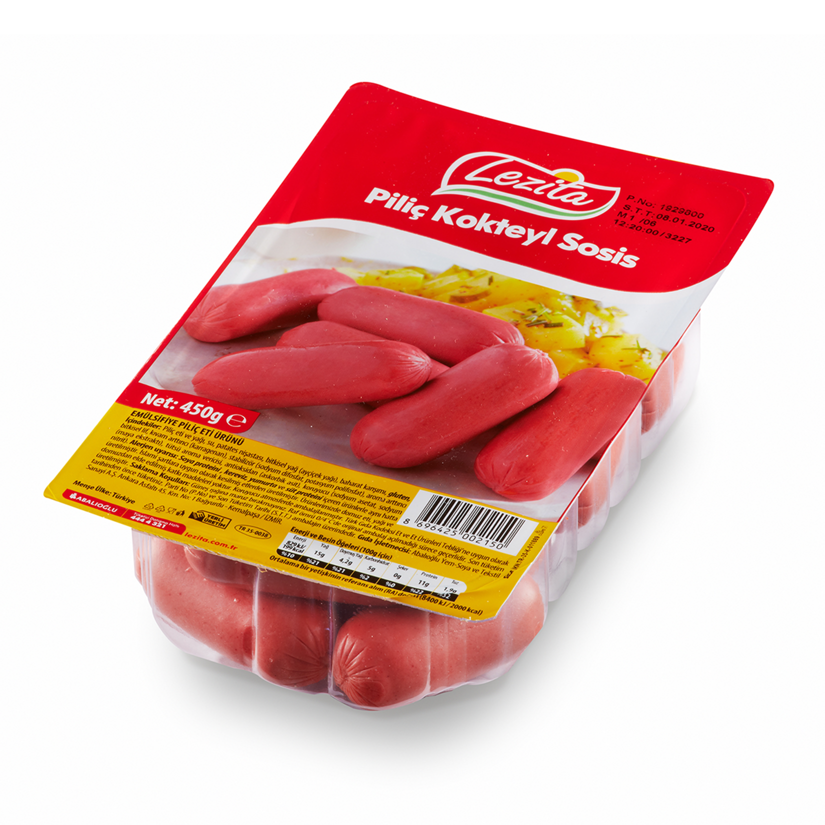 Lezita Piliç Kokteyl Sosis 450 G