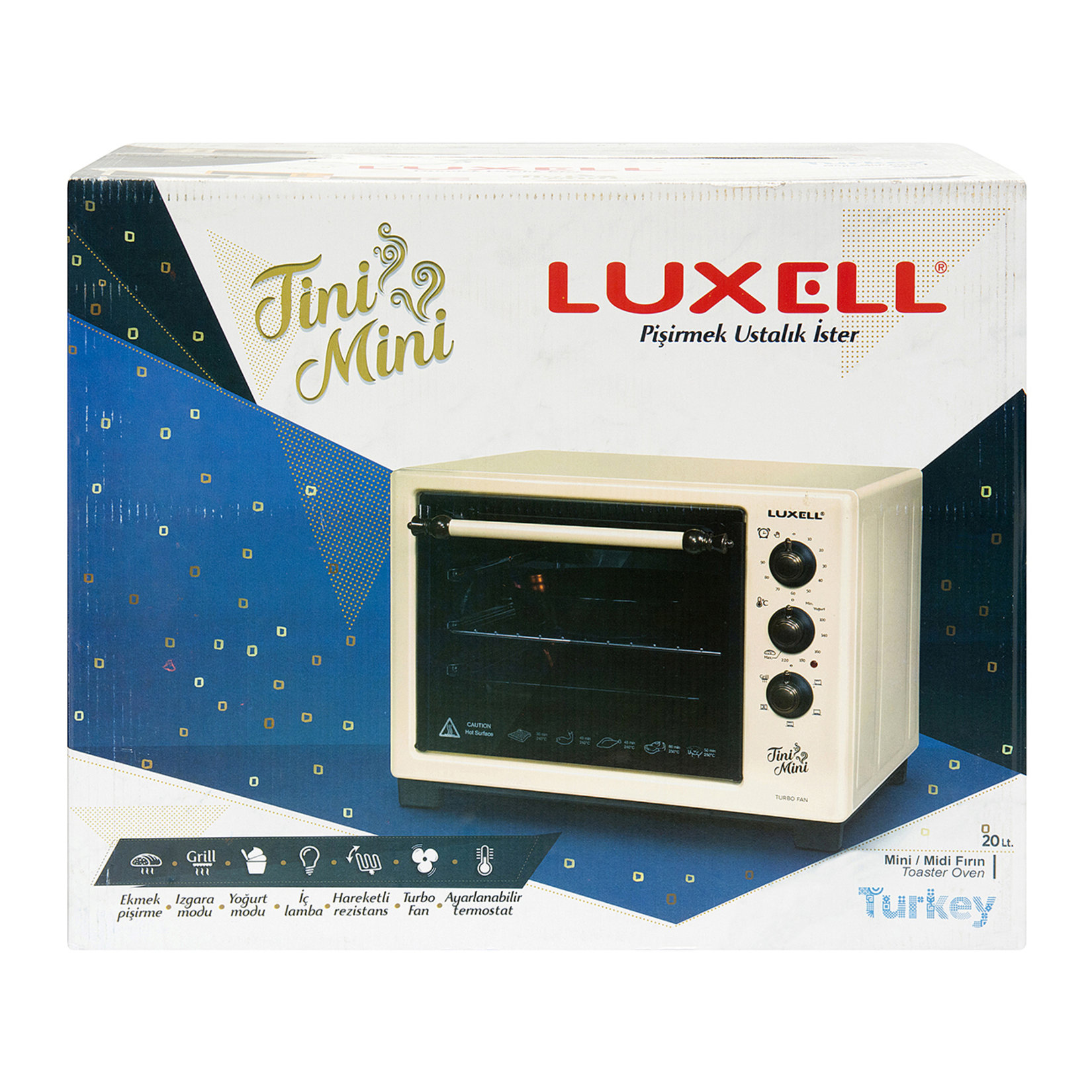 Luxell Lx-8589 Tini Mini 20 L Turbo Fırın