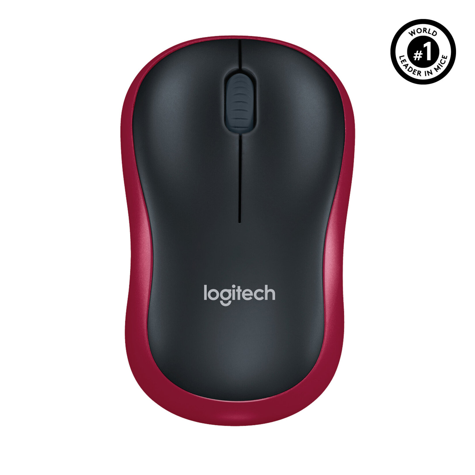 Logitech M185 Kablosuz Mouse - Kırmızı - Görsel 4