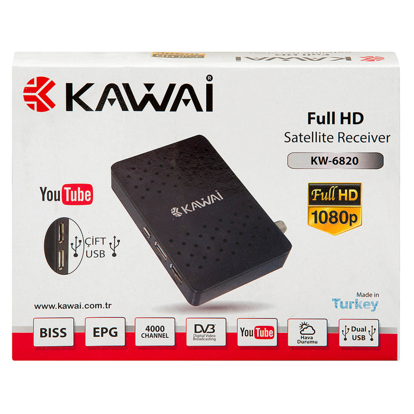 Kawai Kw-6820 Mini Hd Uydu Alıcı