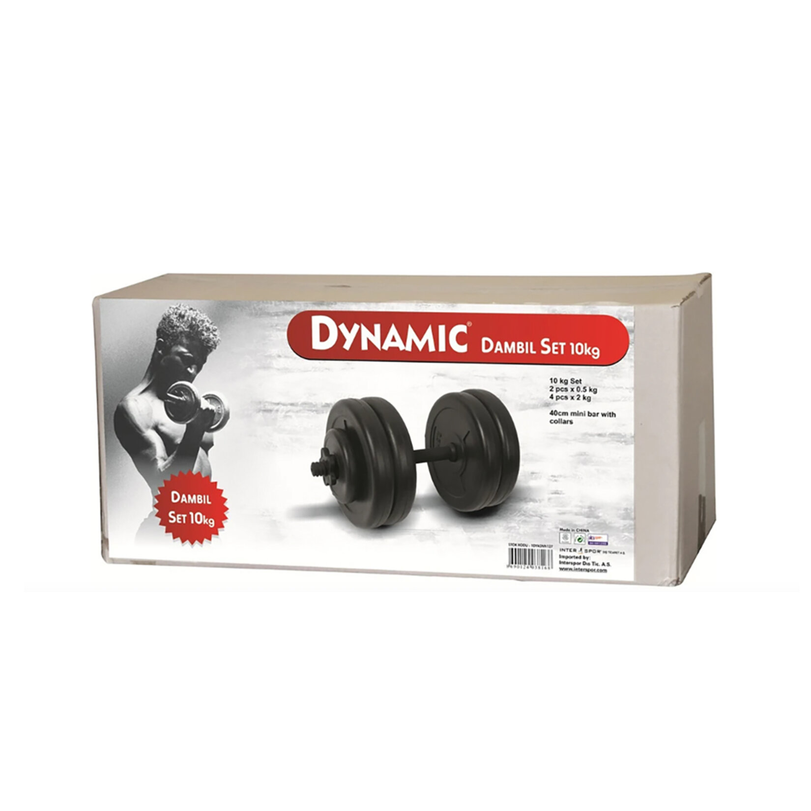 Dynamic 10Kg Vinyil Dumbell Set